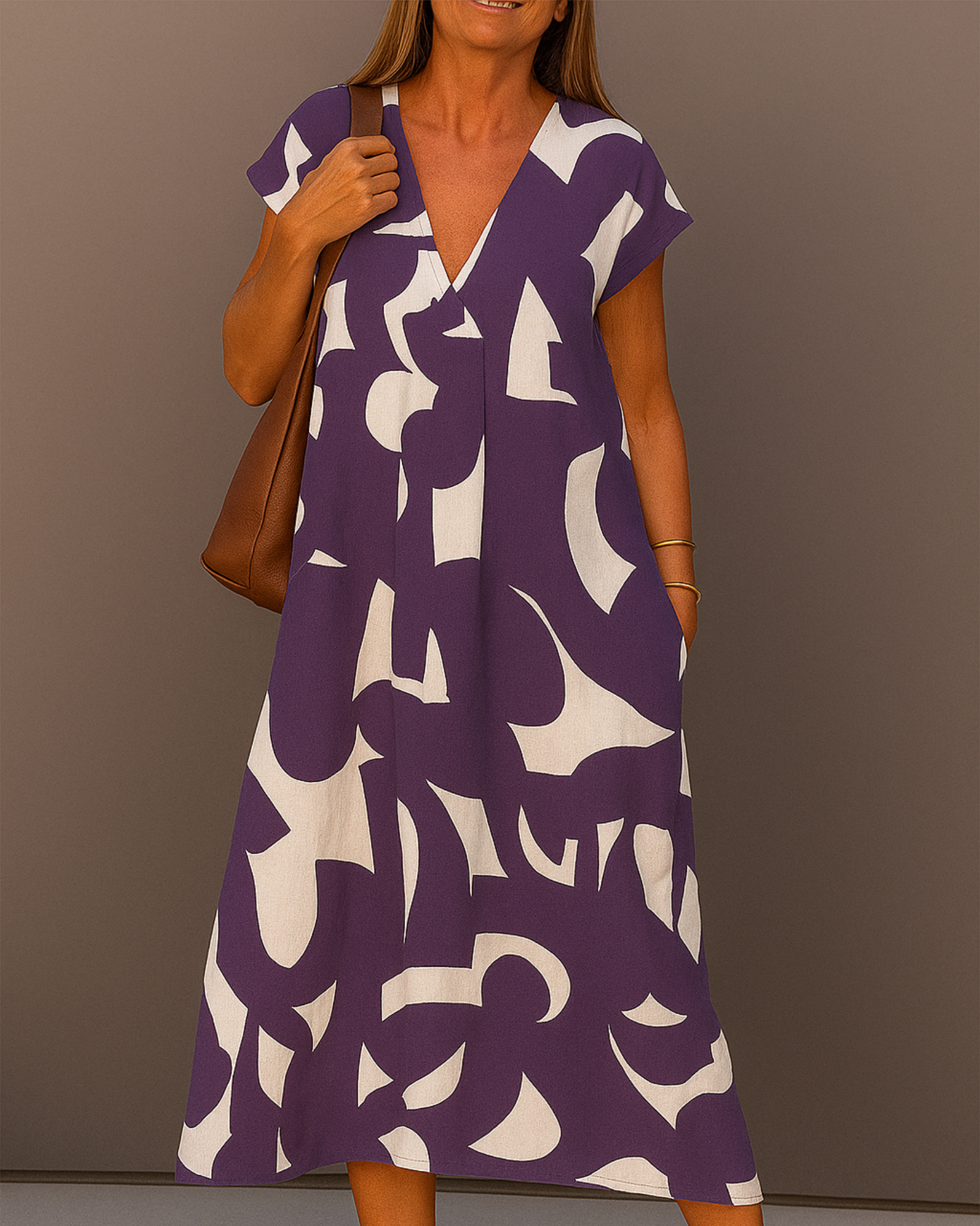 Zarita Monochrome Art Dress
