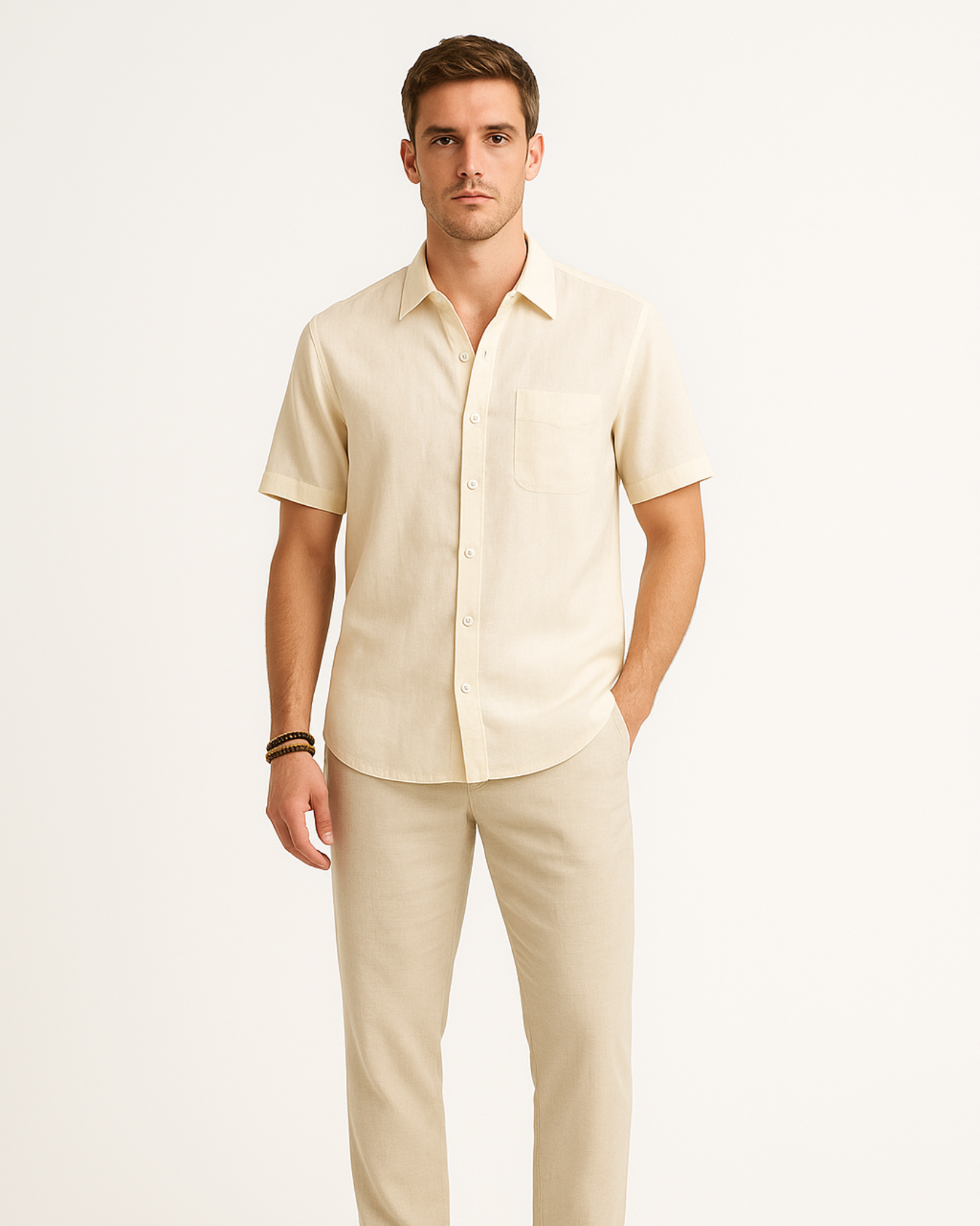 Cai Cream Linen Shirt