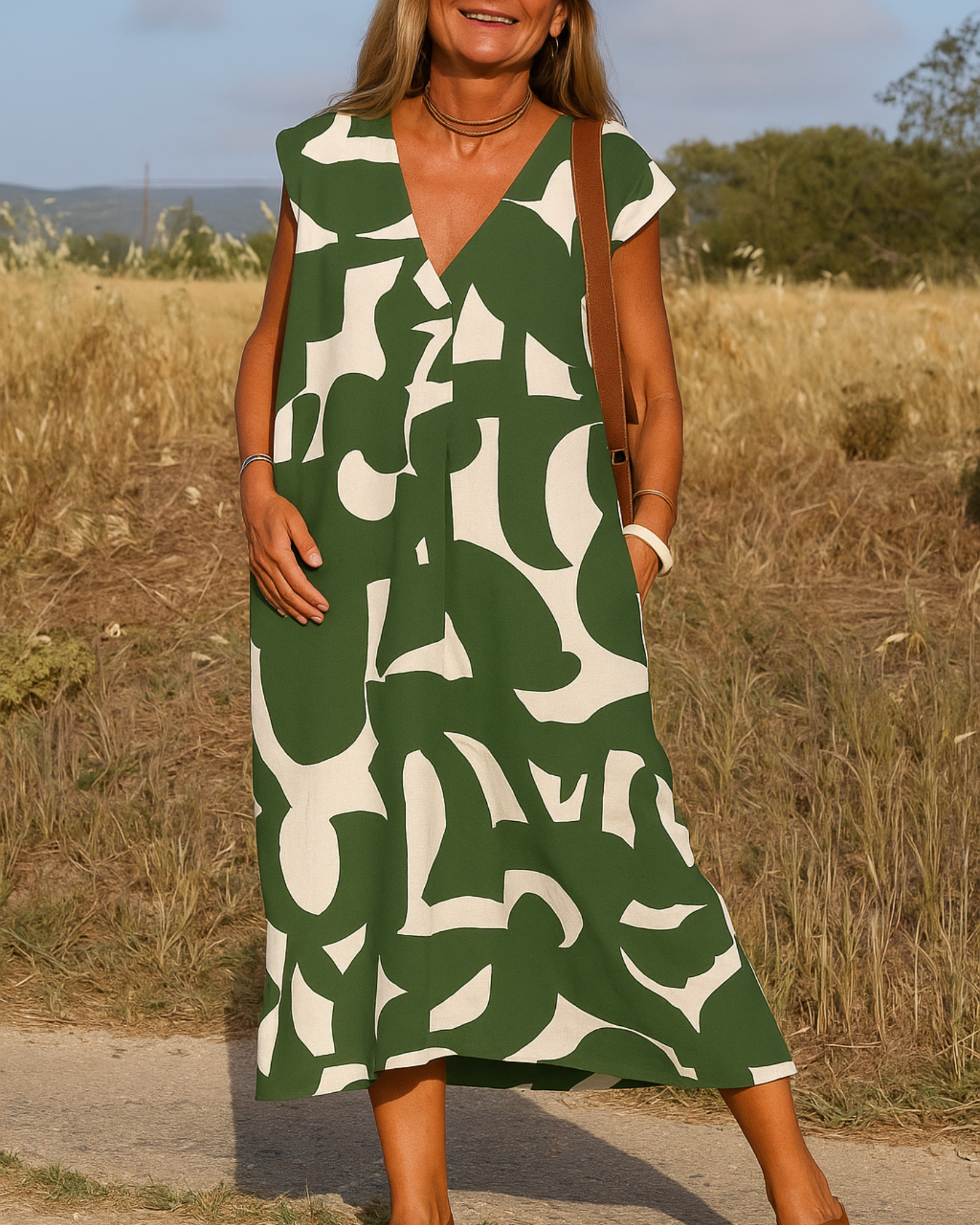 Zarita Monochrome Art Dress