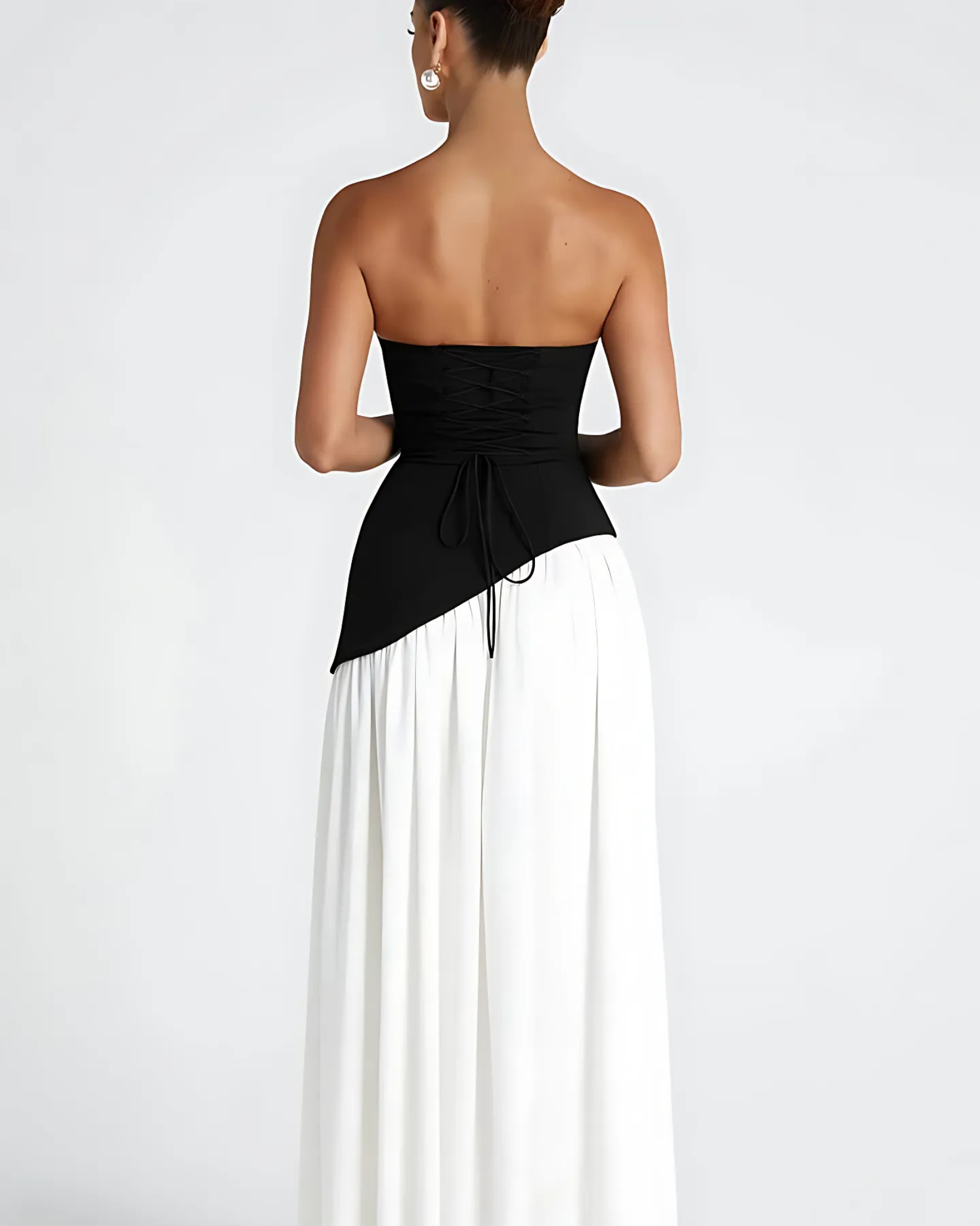 Celeste Strapless Drape Gown