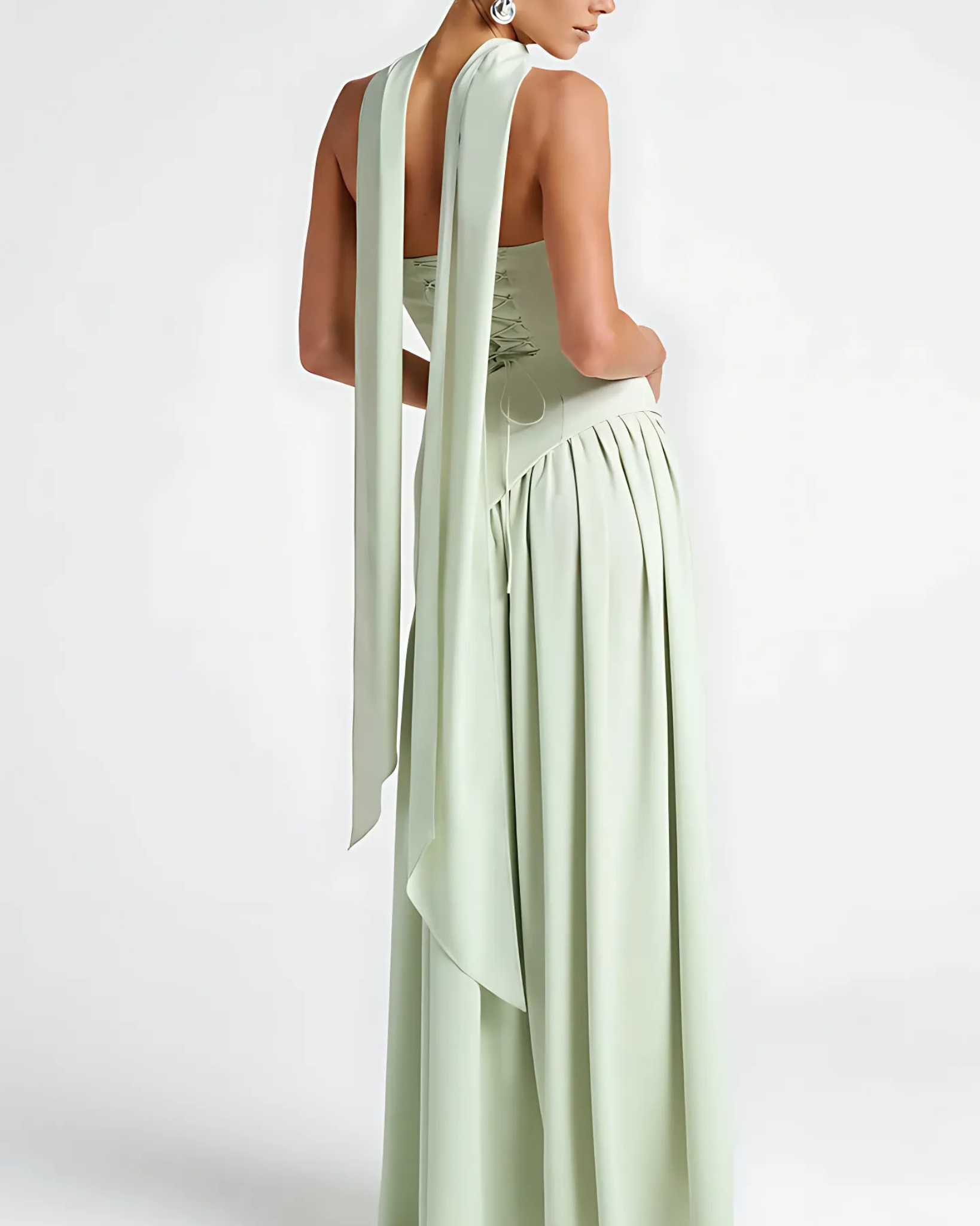 Celeste Strapless Drape Gown