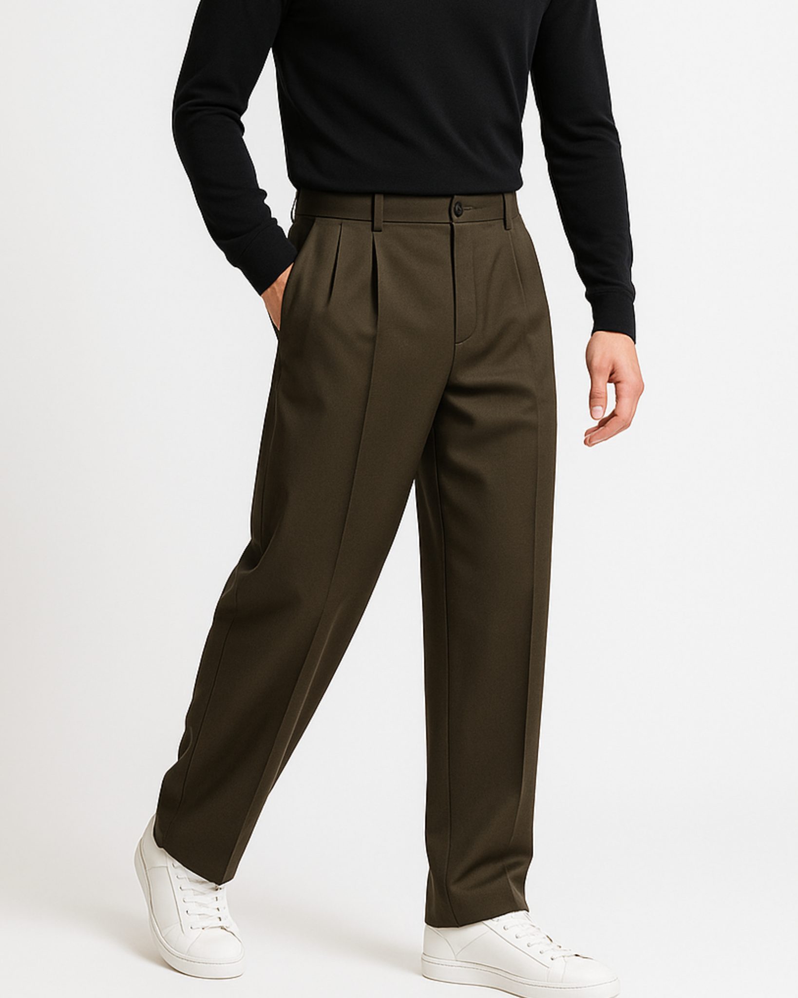 Ezra Relaxed Pleated Trousers