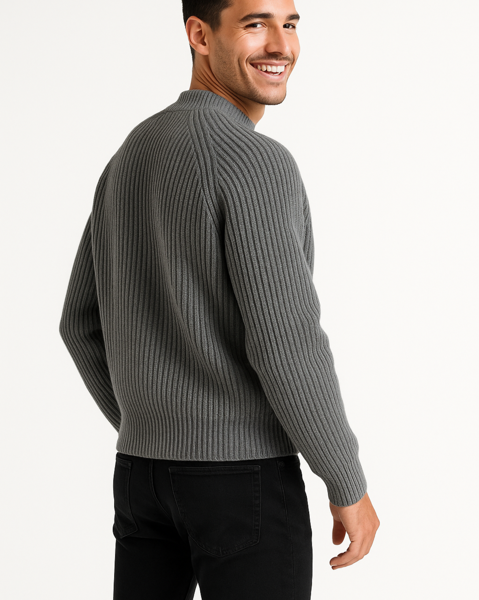 Caius Ribbed Crew Sweater