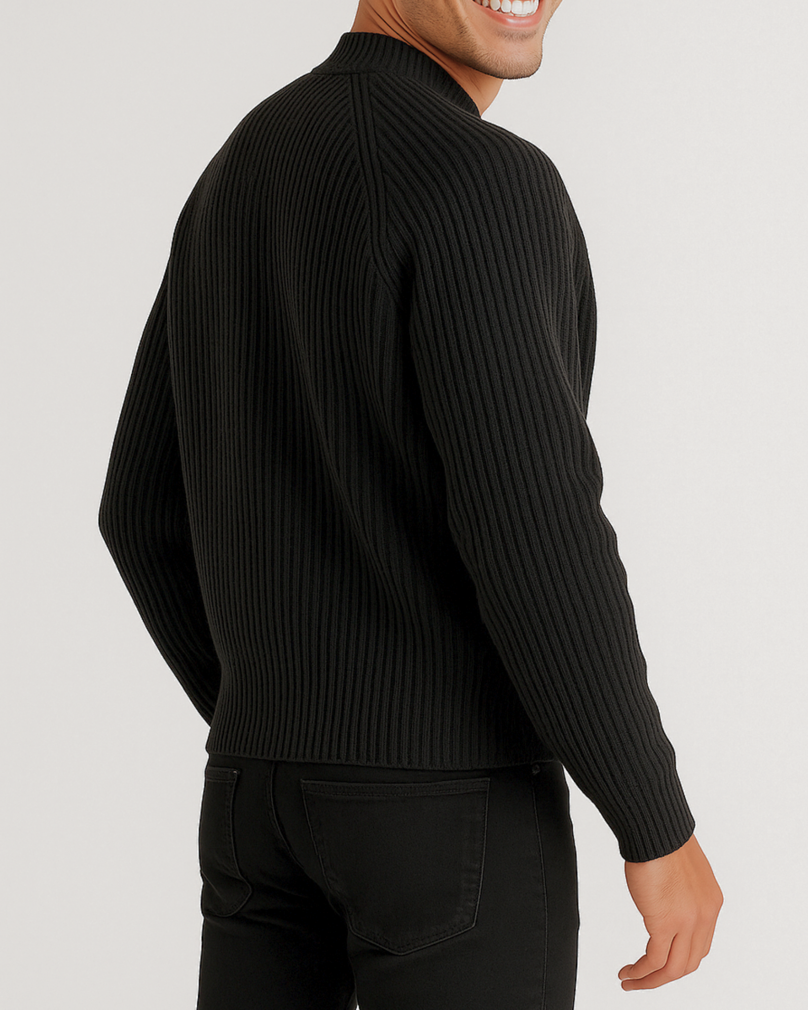 Caius Ribbed Crew Sweater