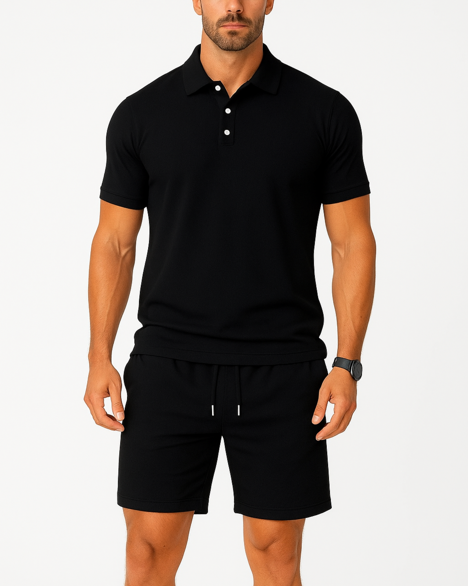 Knit Polo Lounge Set