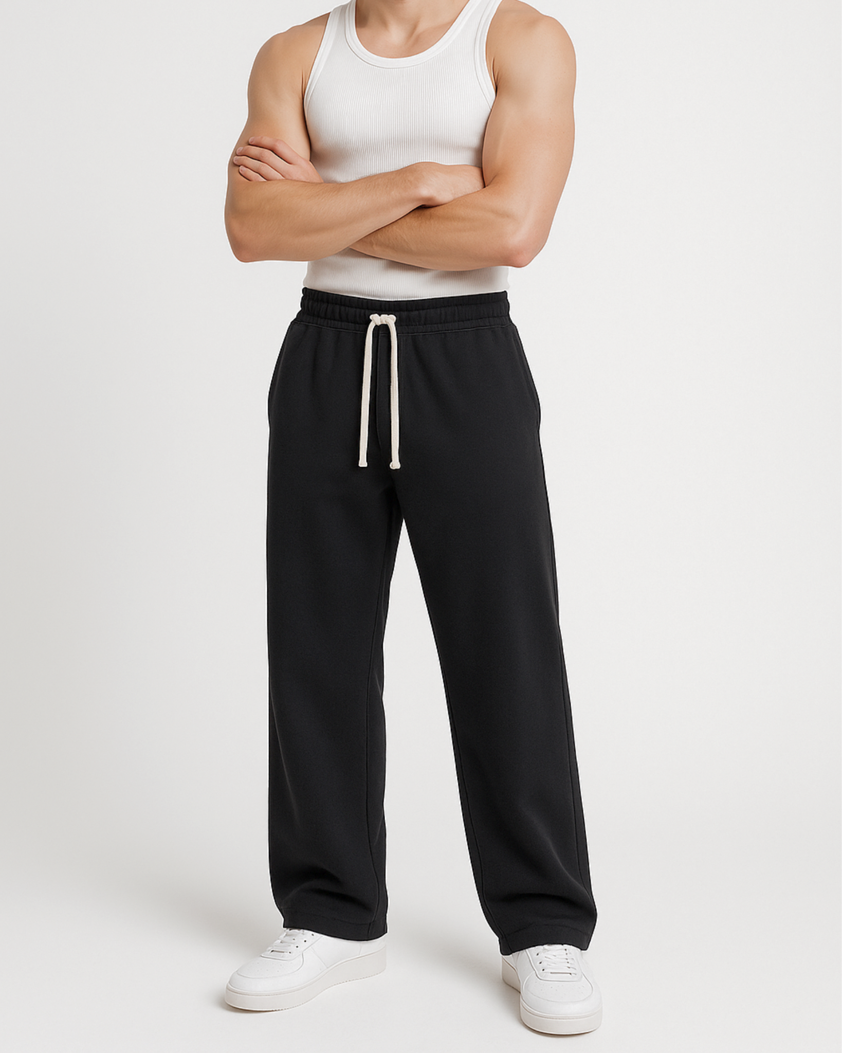 Wide Fleece Sweatpants