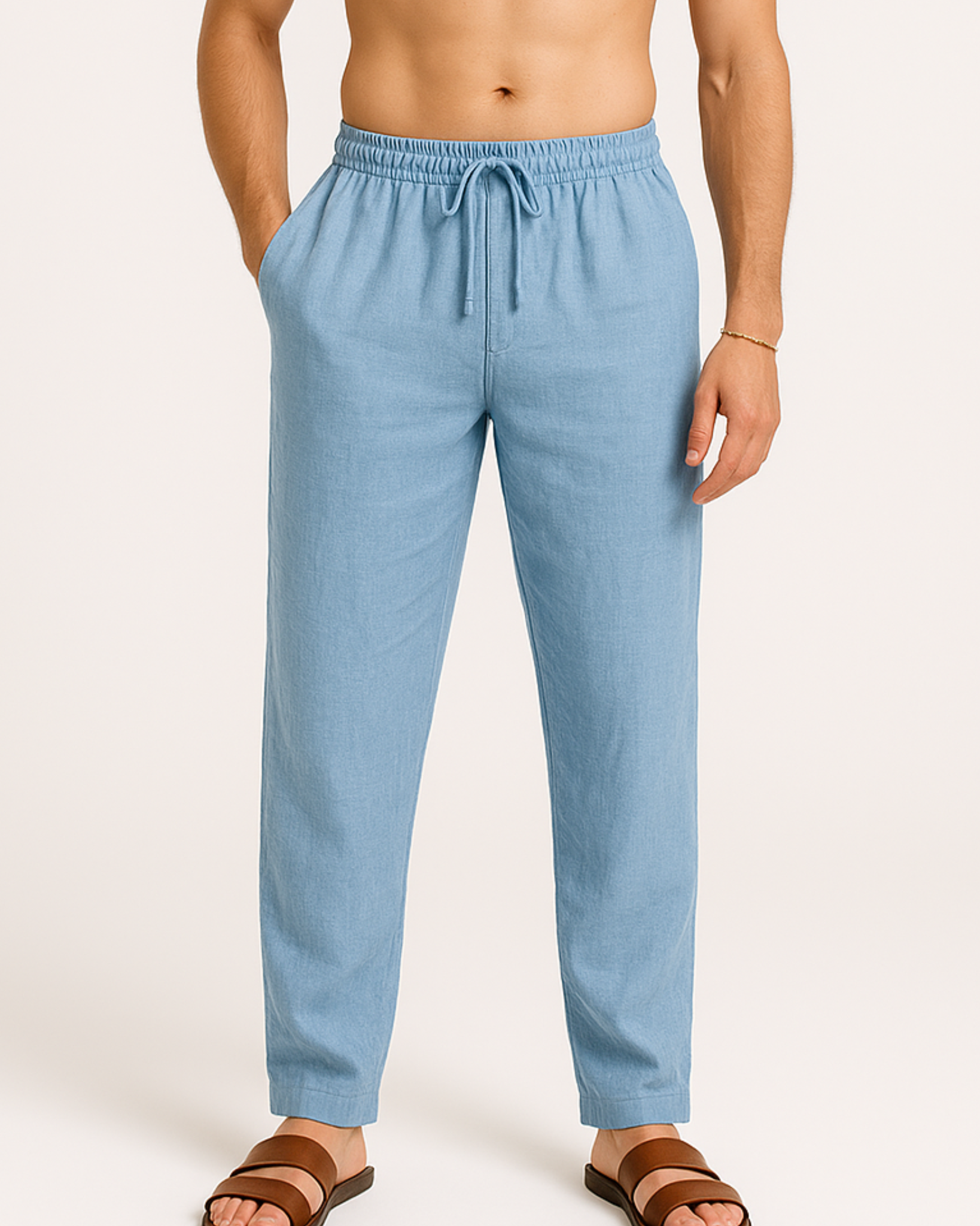 Drawstring Linen Pants