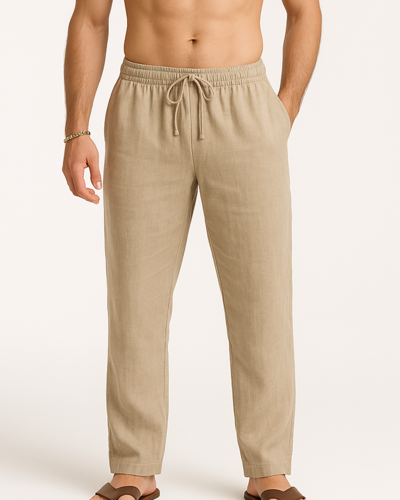 Drawstring Linen Pants