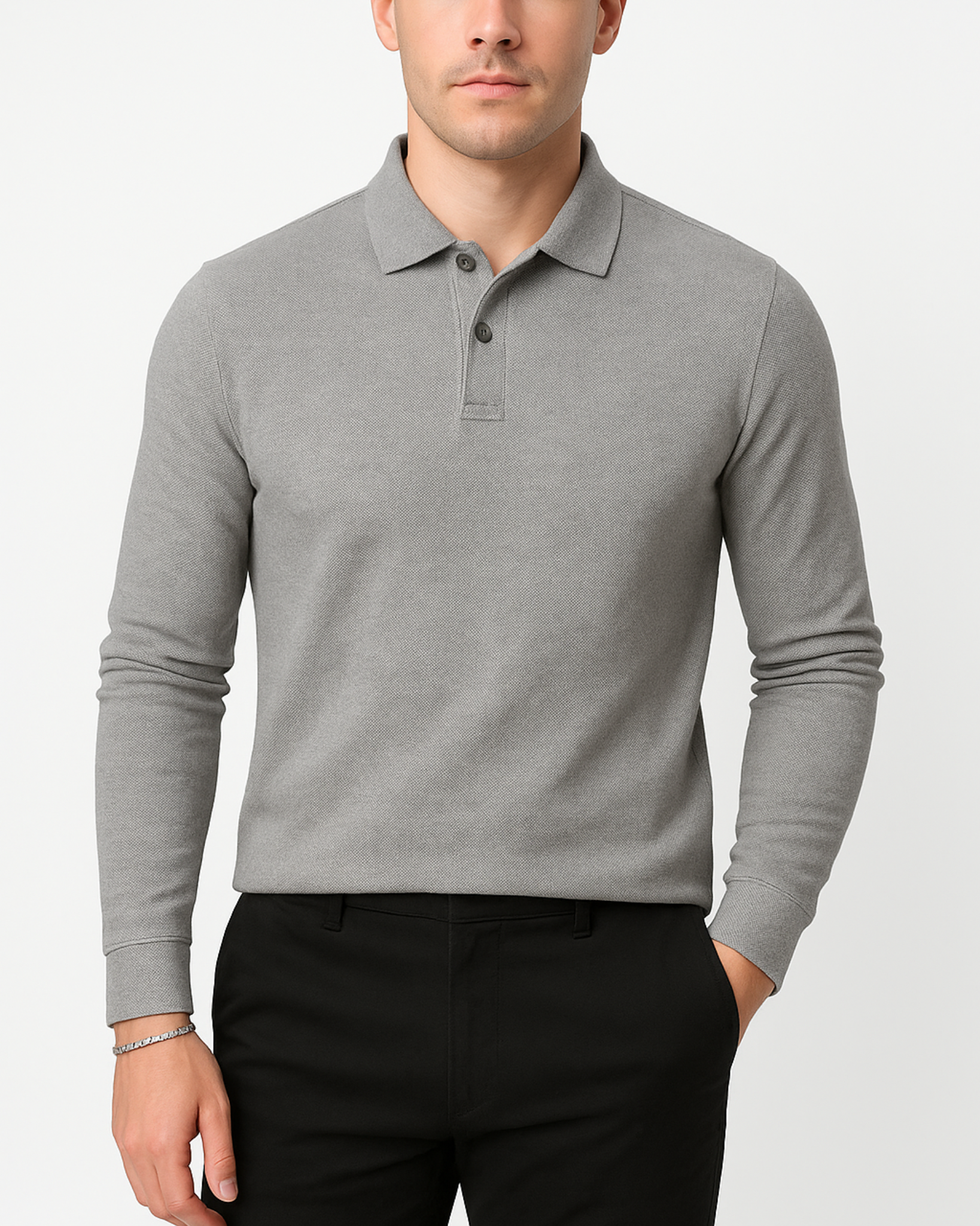 Long Sleeve Polo Shirt