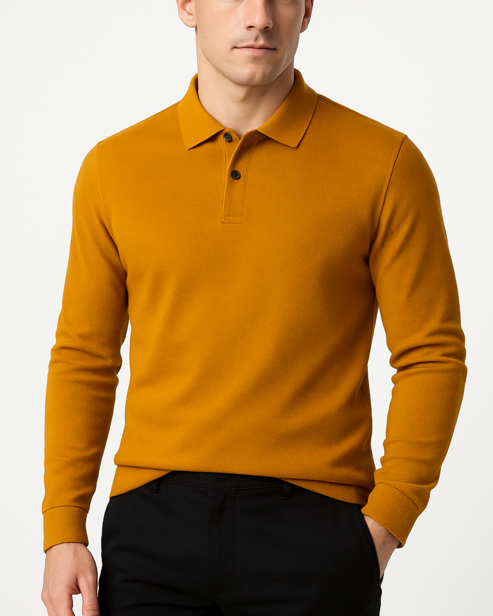 Long Sleeve Polo Shirt