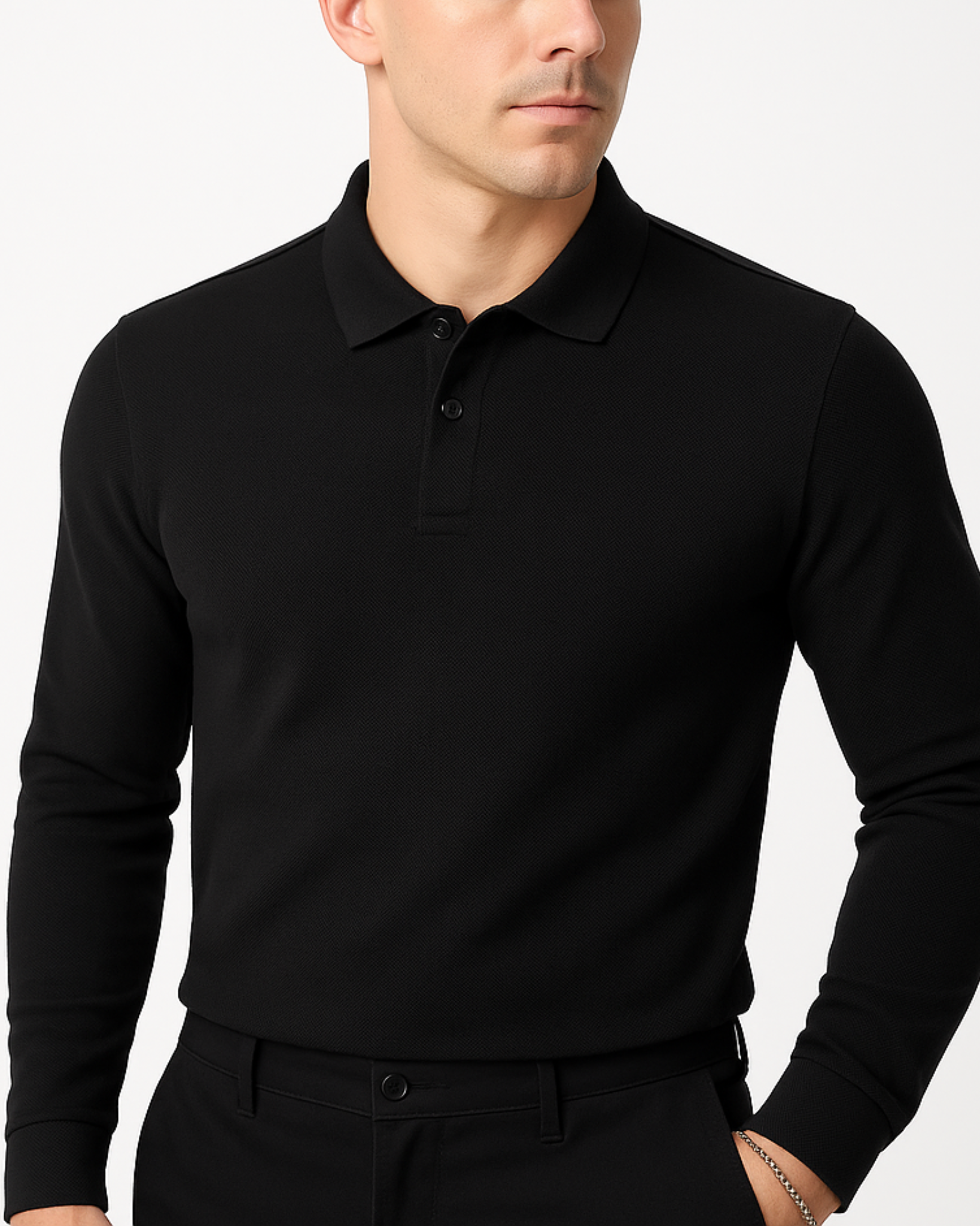 Long Sleeve Polo Shirt
