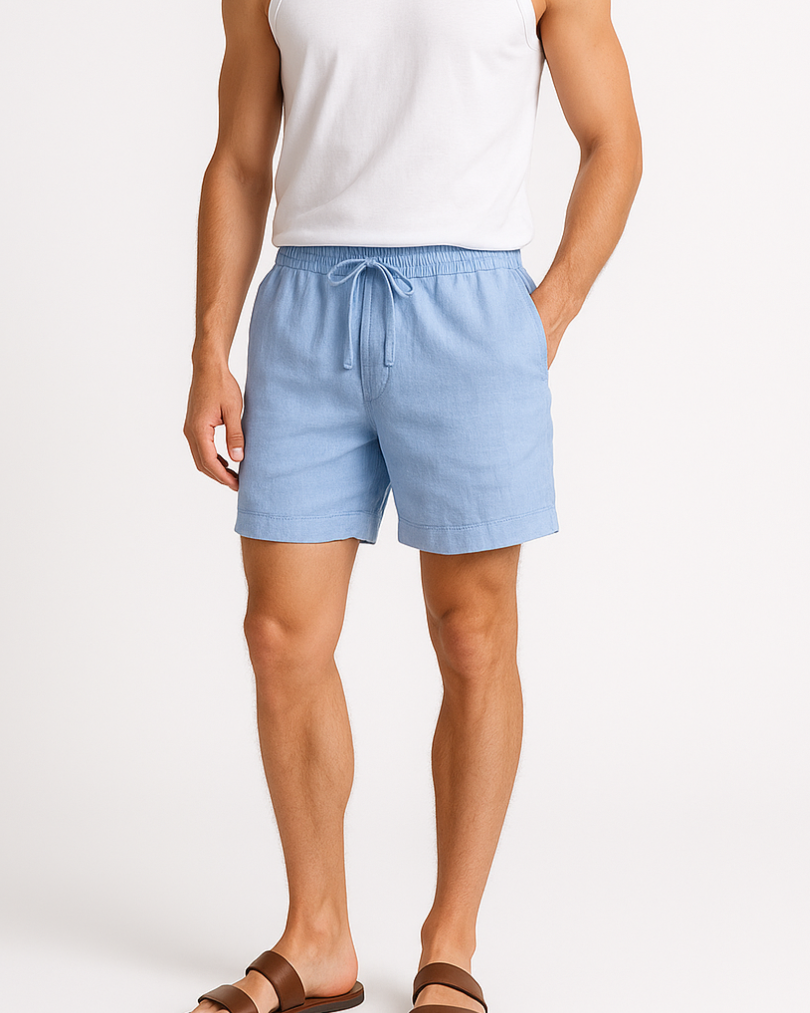 Kian Linen Drawstring Shorts
