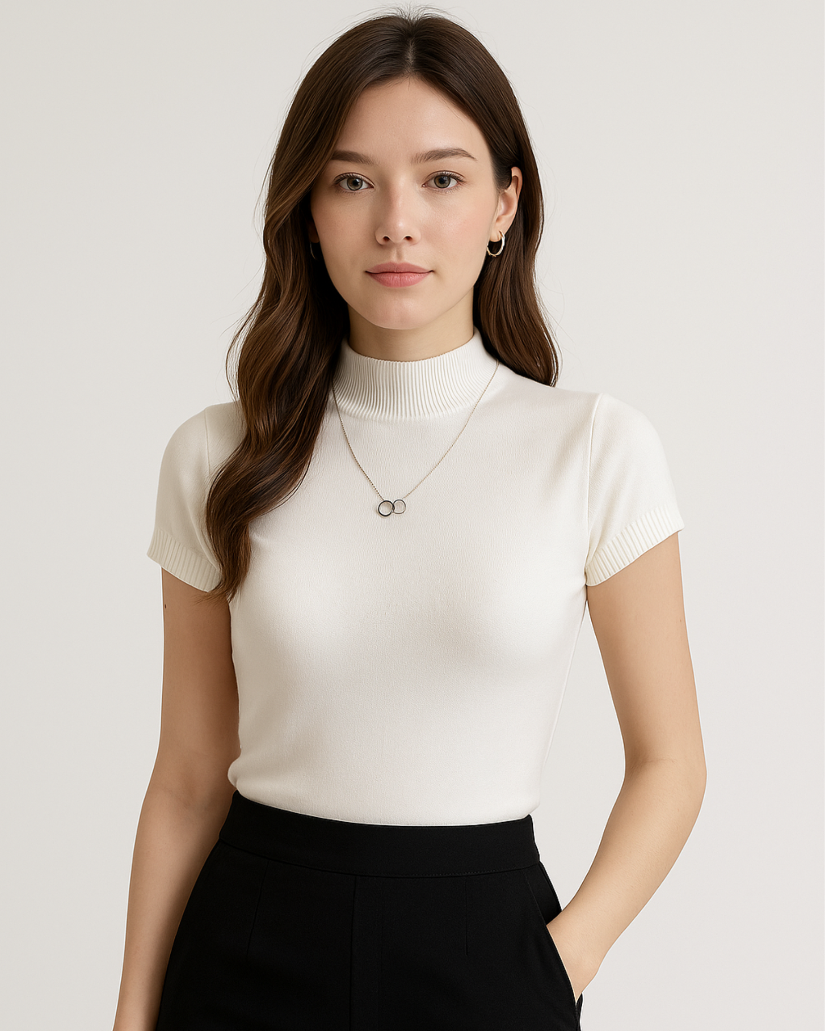 Cleo Short Sleeve Turtleneck