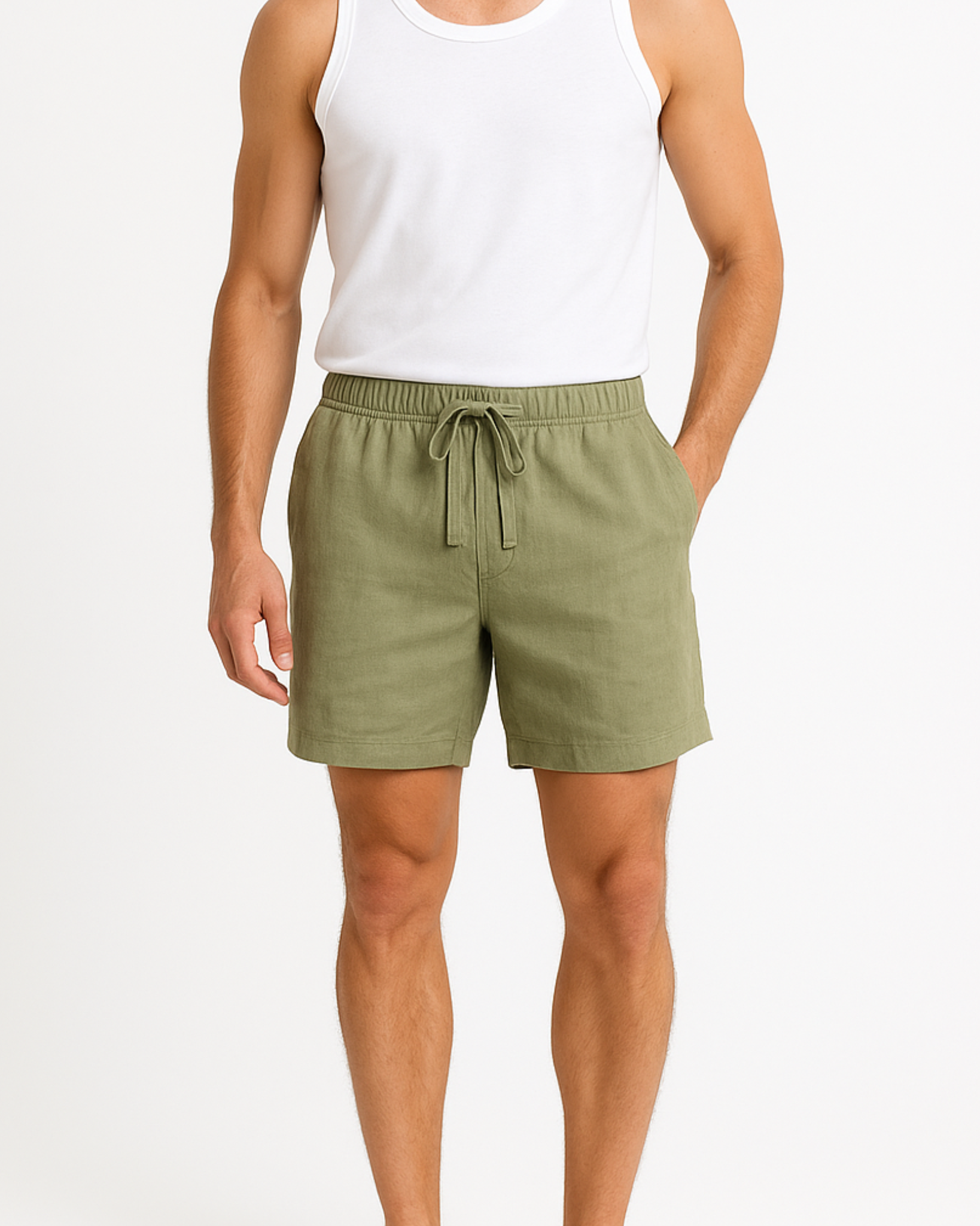 Kian Linen Drawstring Shorts
