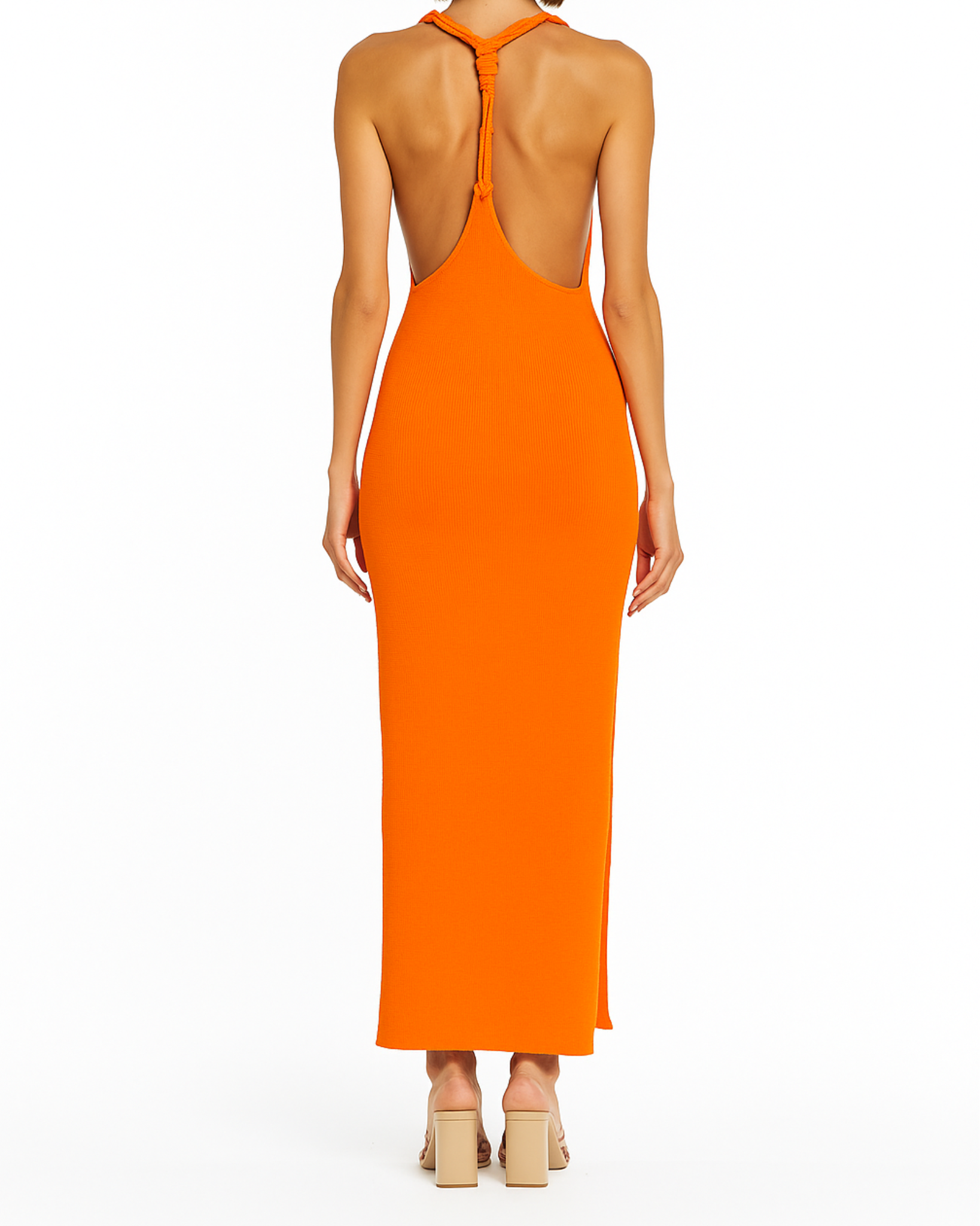 Soleil Ribbed Cutout Maxi