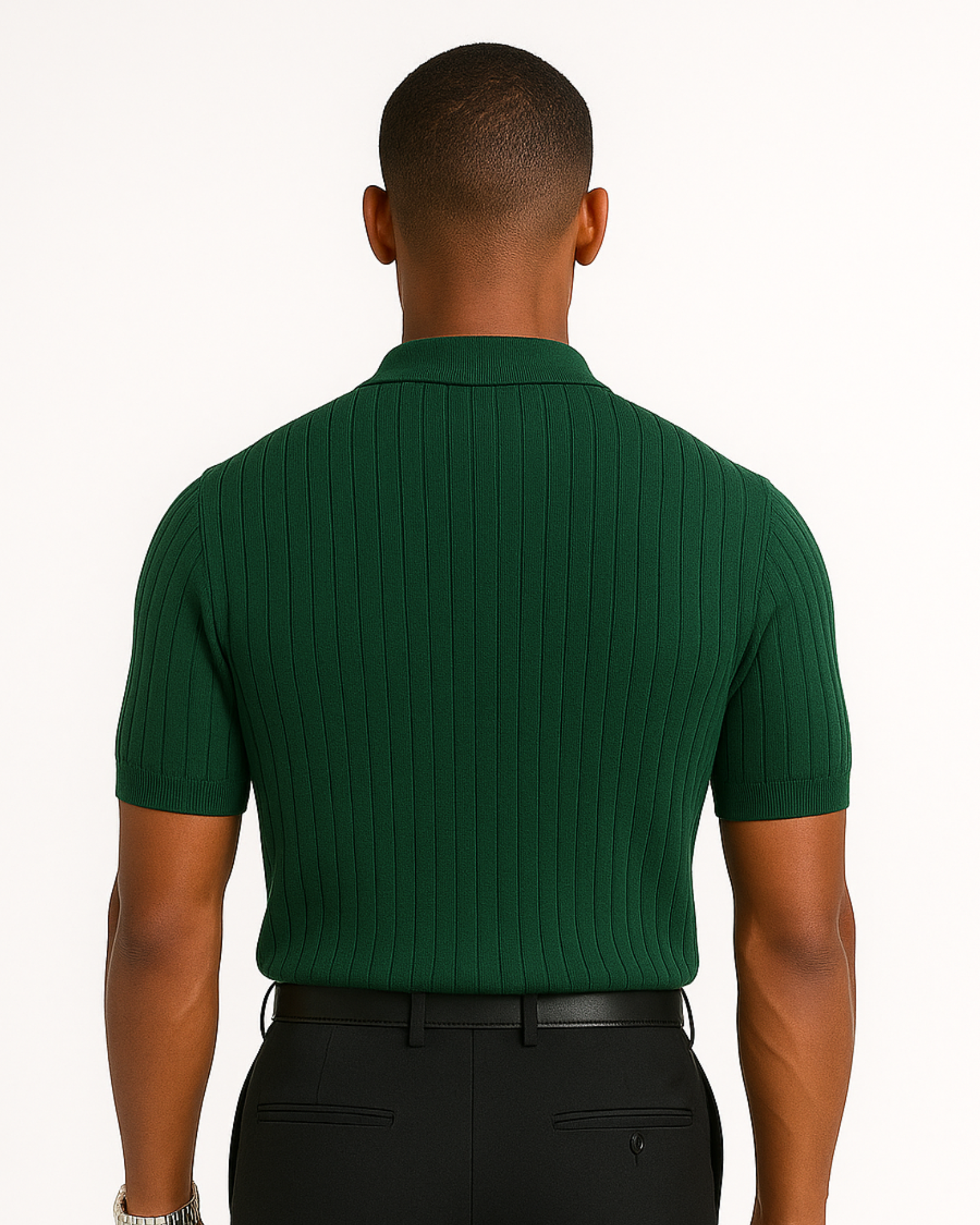 Niko Ribbed Knit Polo