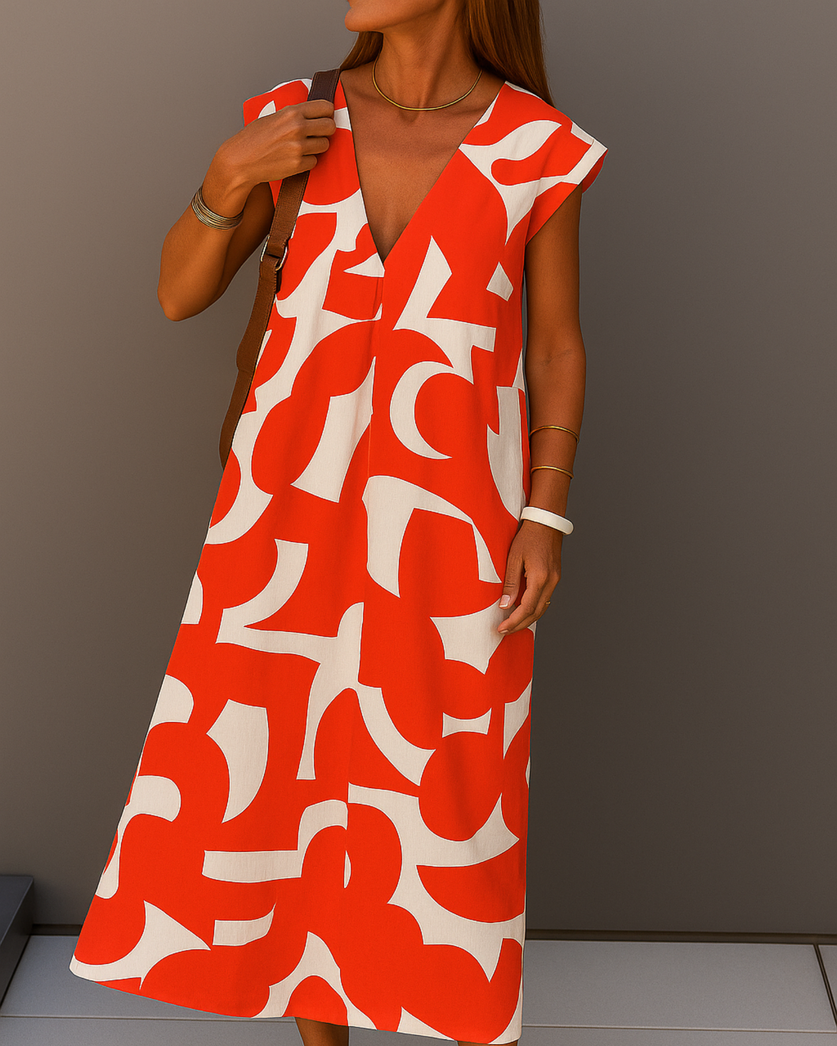 Zarita Monochrome Art Dress