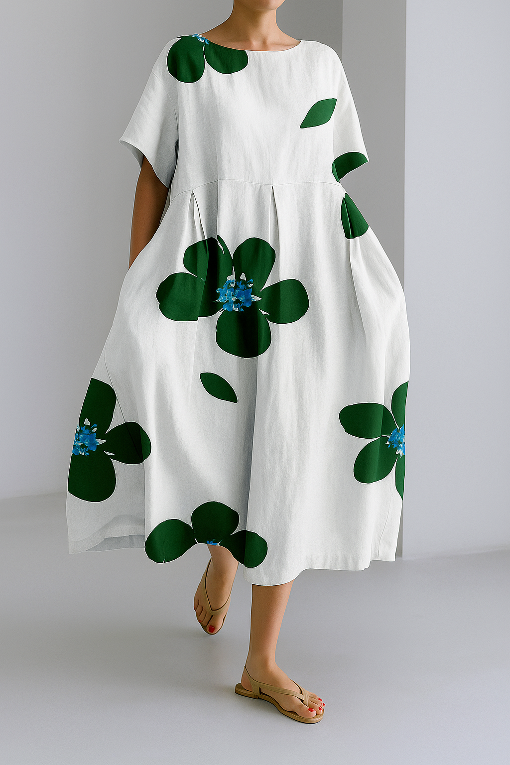 Mira Watercolor Cocoon Dress