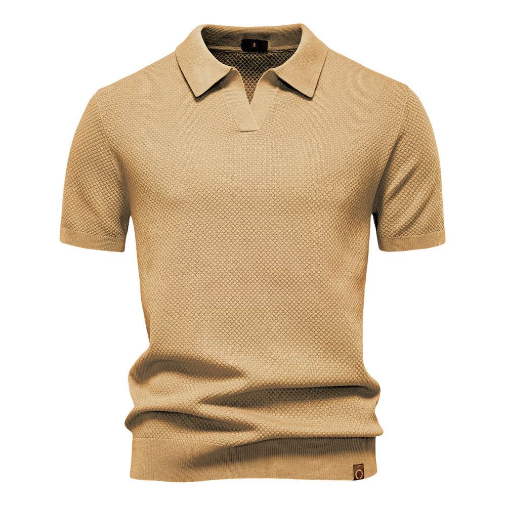 Elio Textured Knit Polo