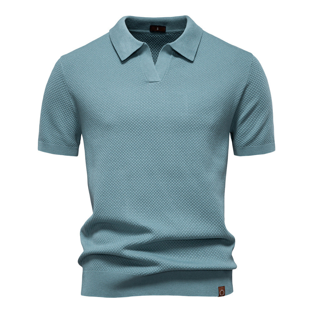 Elio Textured Knit Polo