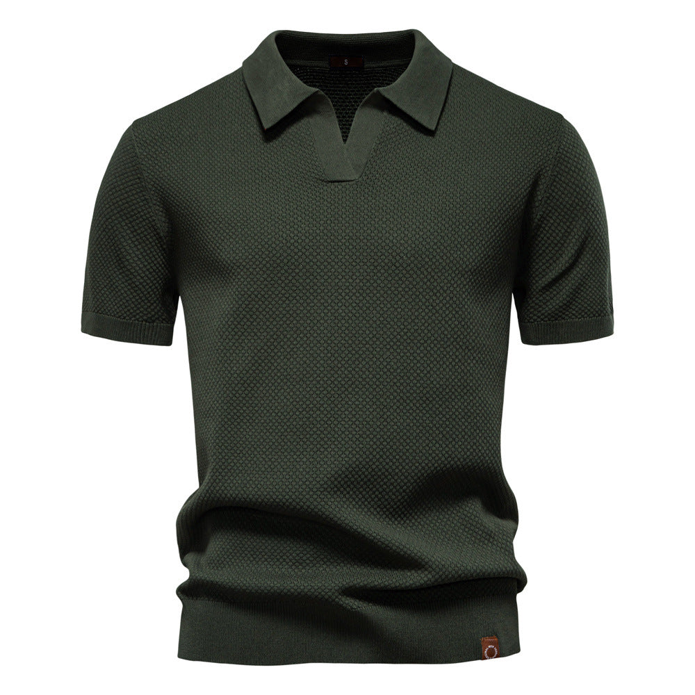 Elio Textured Knit Polo
