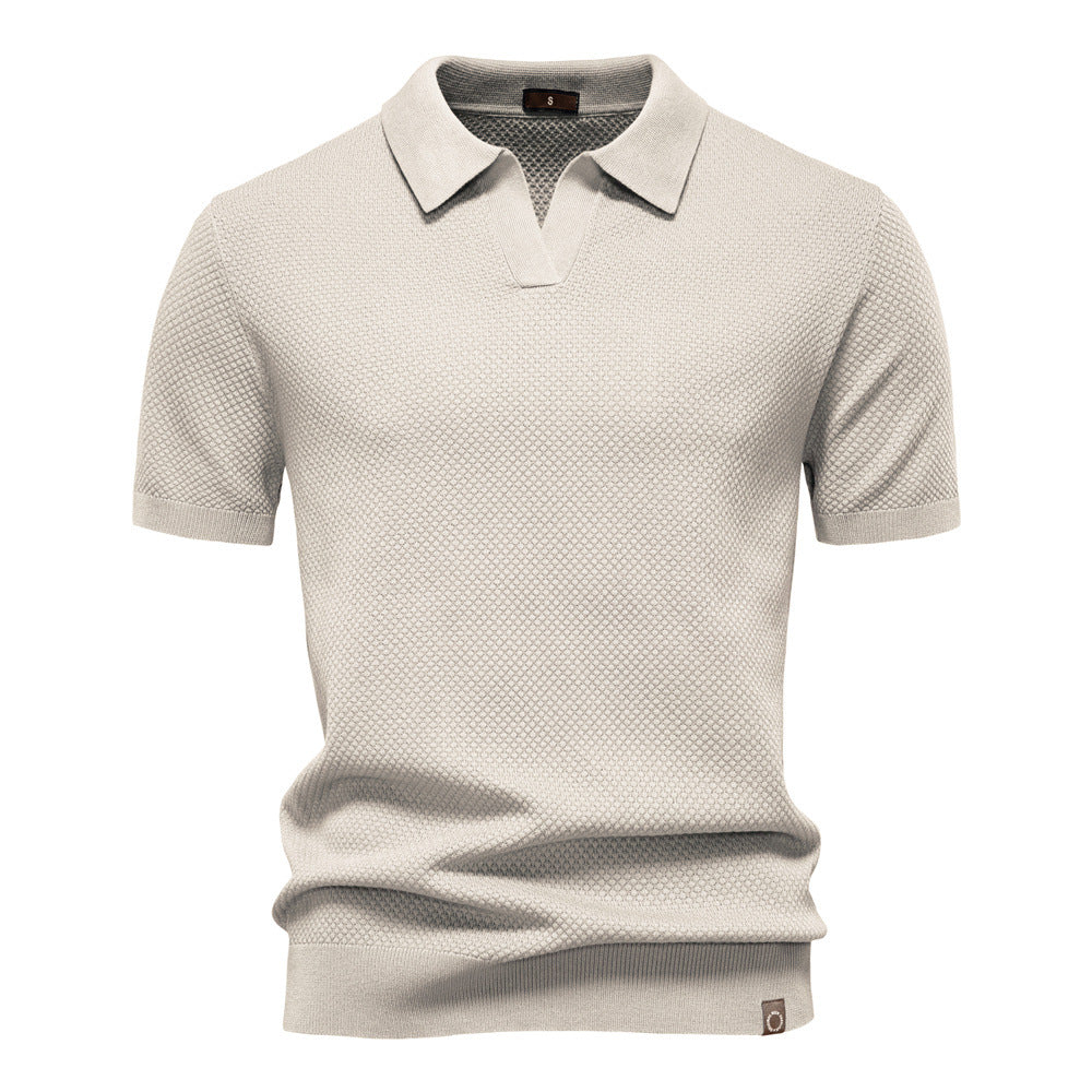 Elio Textured Knit Polo