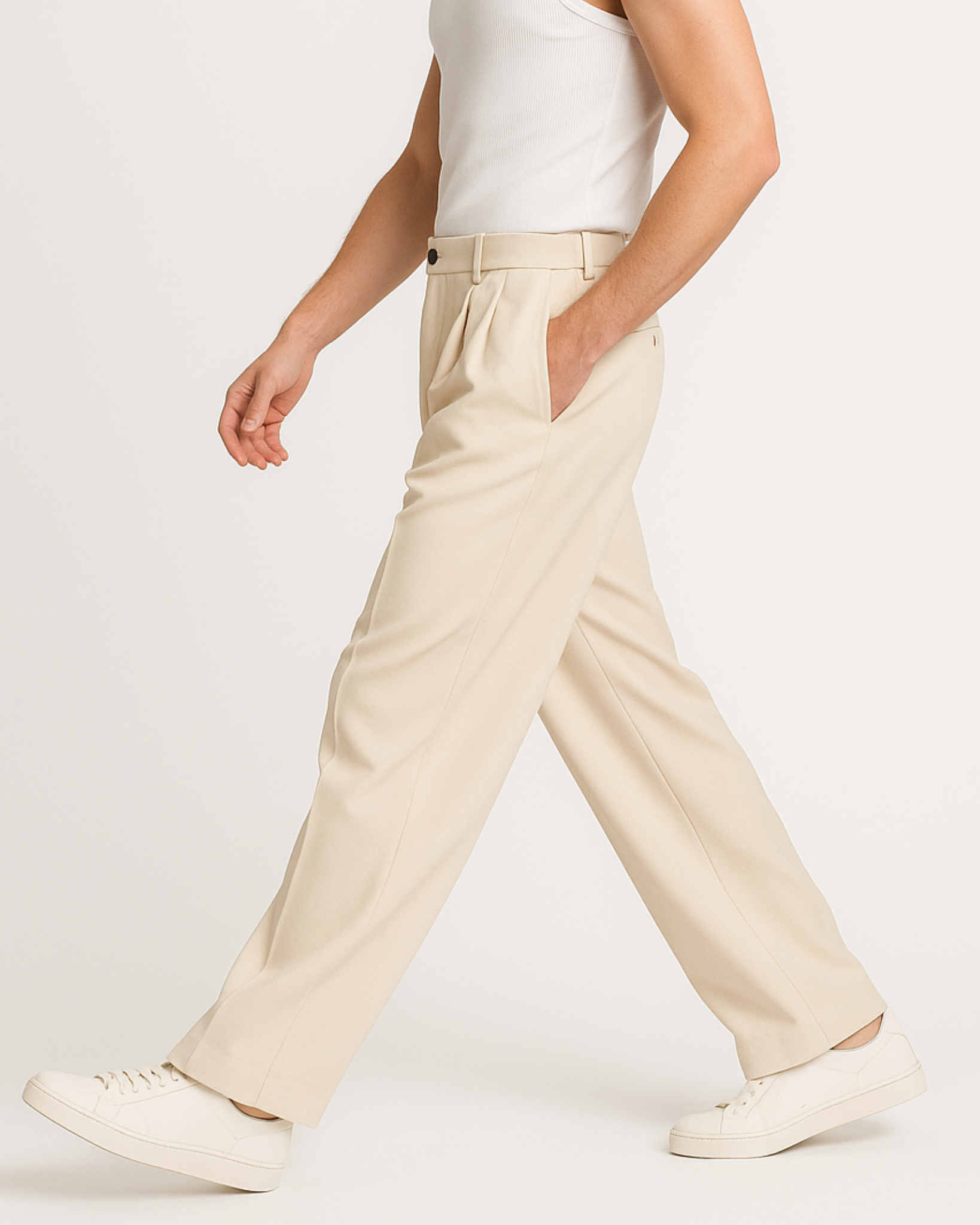 Ezra Relaxed Pleated Trousers
