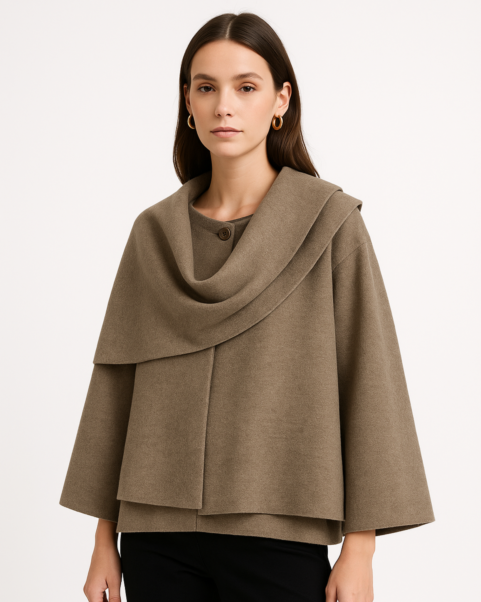 Eira Drape Collar Coat