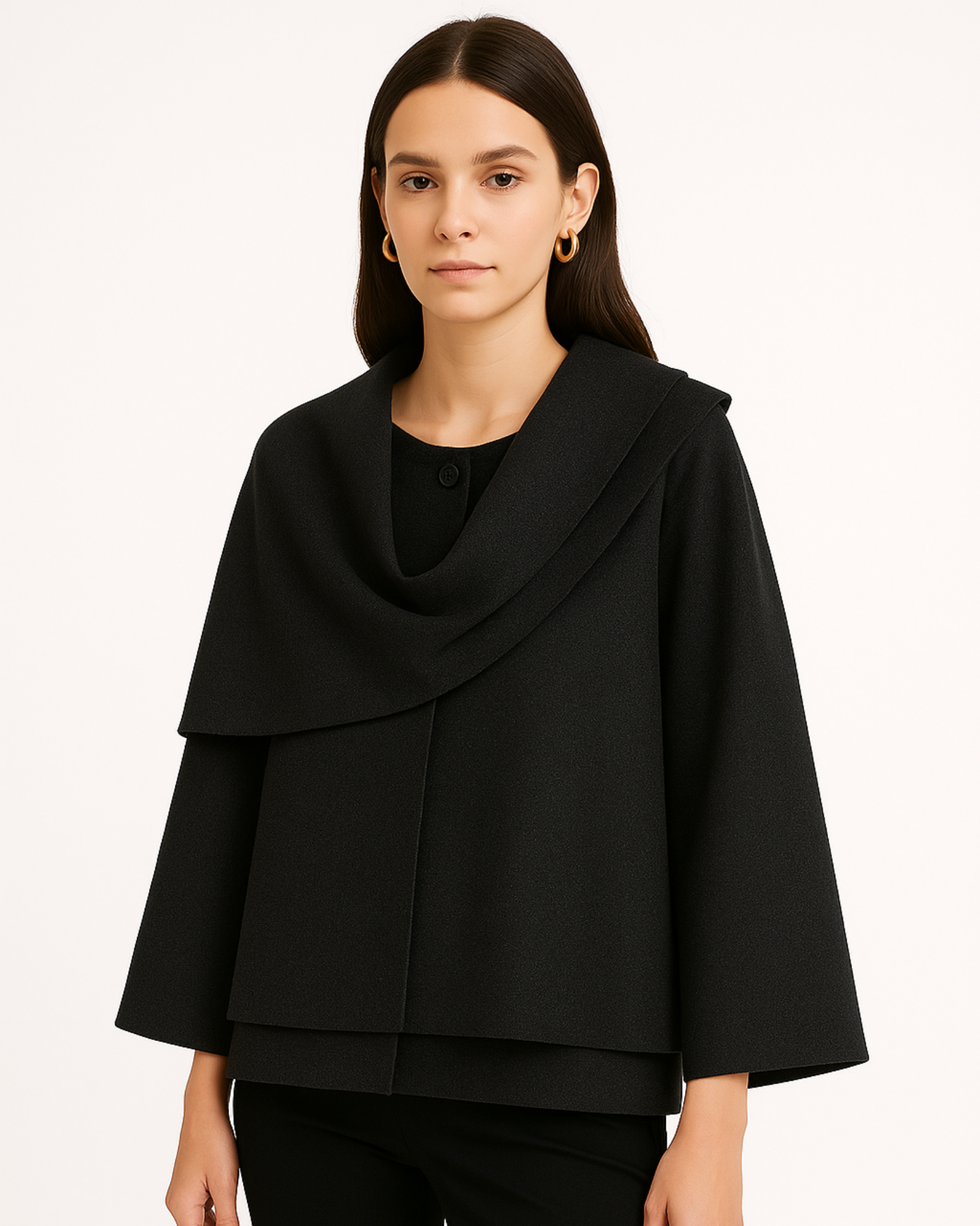 Eira Drape Collar Coat