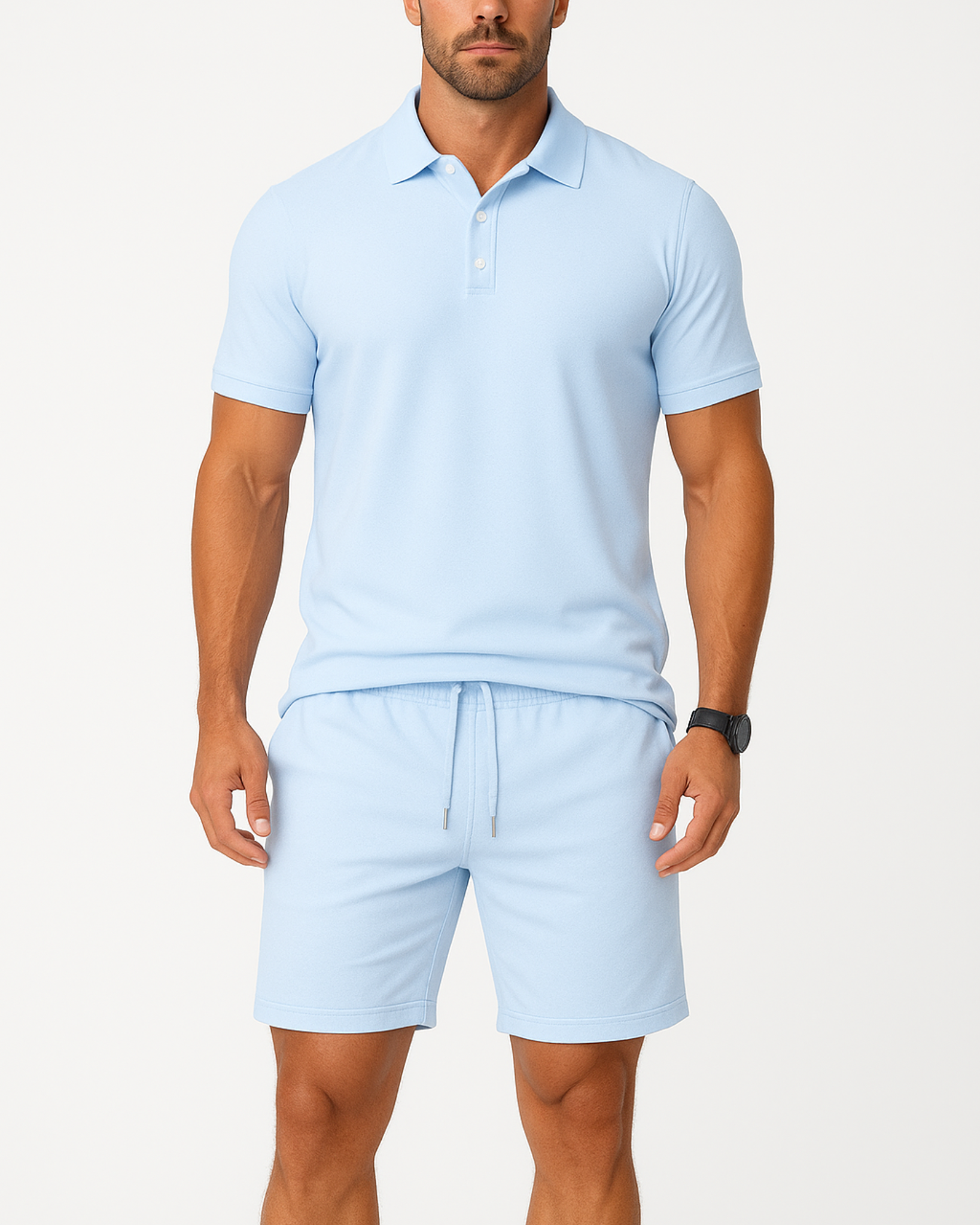 Knit Polo Lounge Set