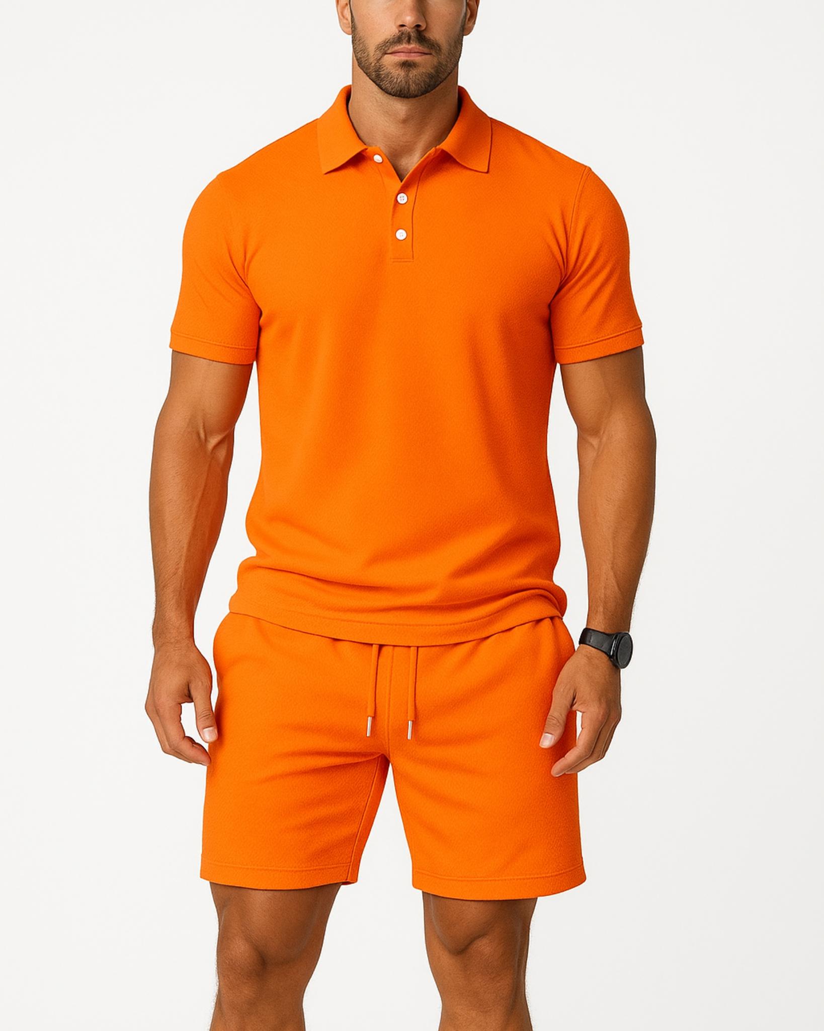 Knit Polo Lounge Set