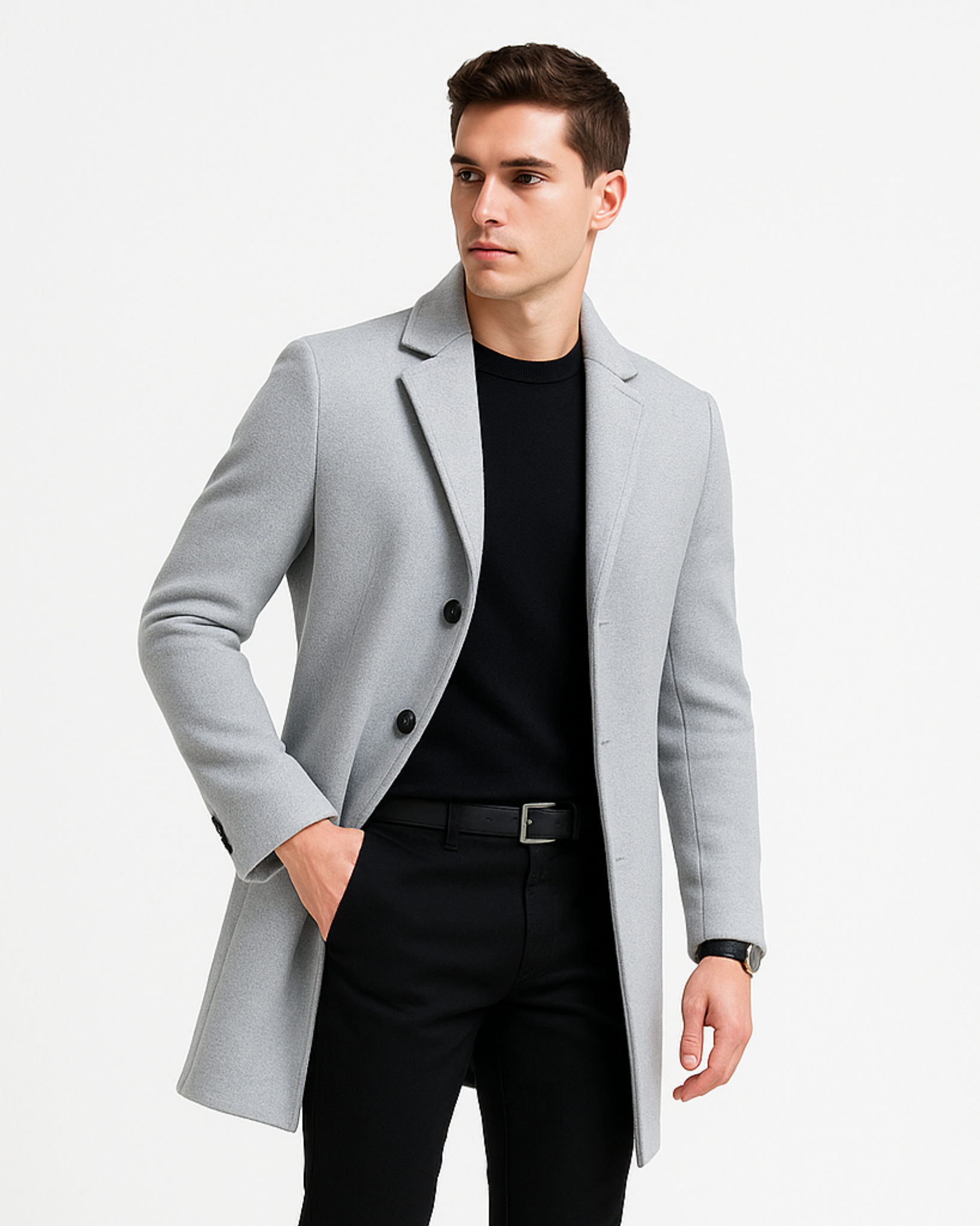 Cael Structured Wool Coat