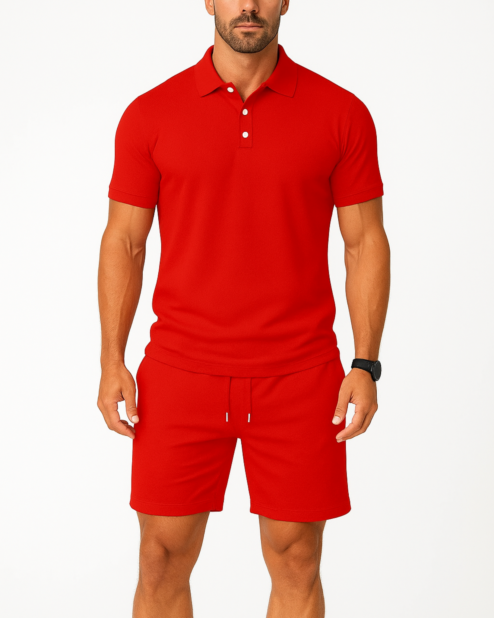 Knit Polo Lounge Set