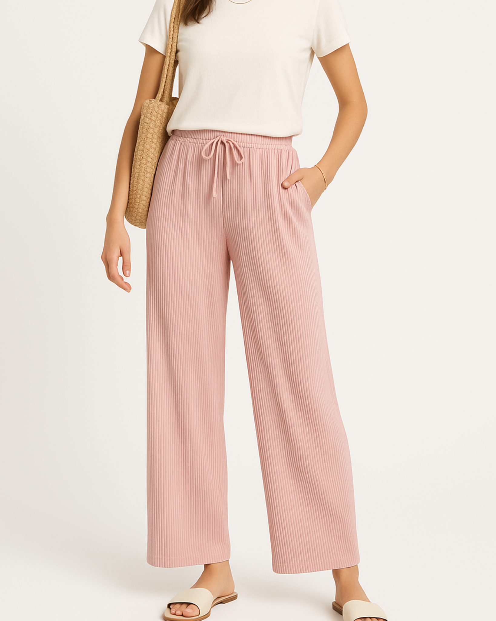 Lila Ribbed Lounge Pants
