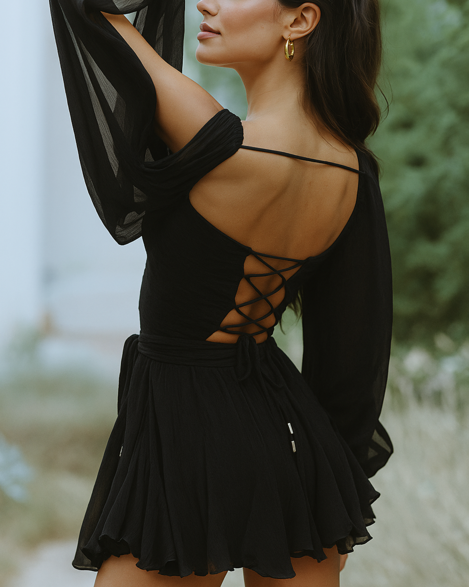 Lyra Flare Chiffon Romper