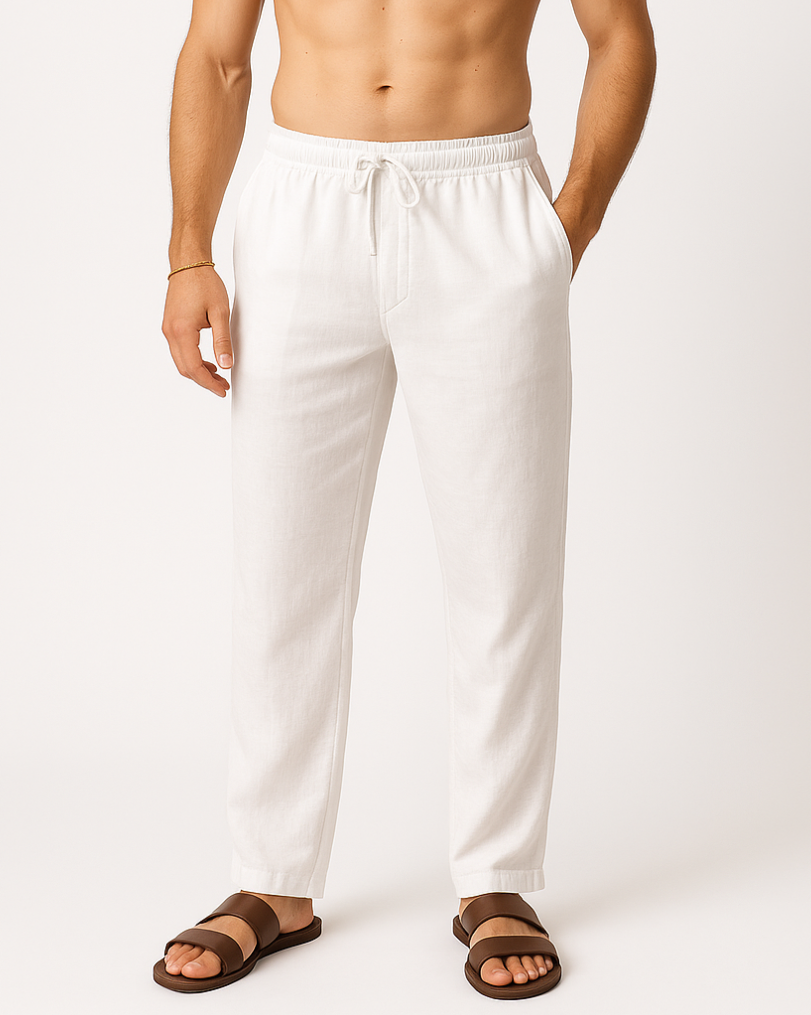 Drawstring Linen Pants