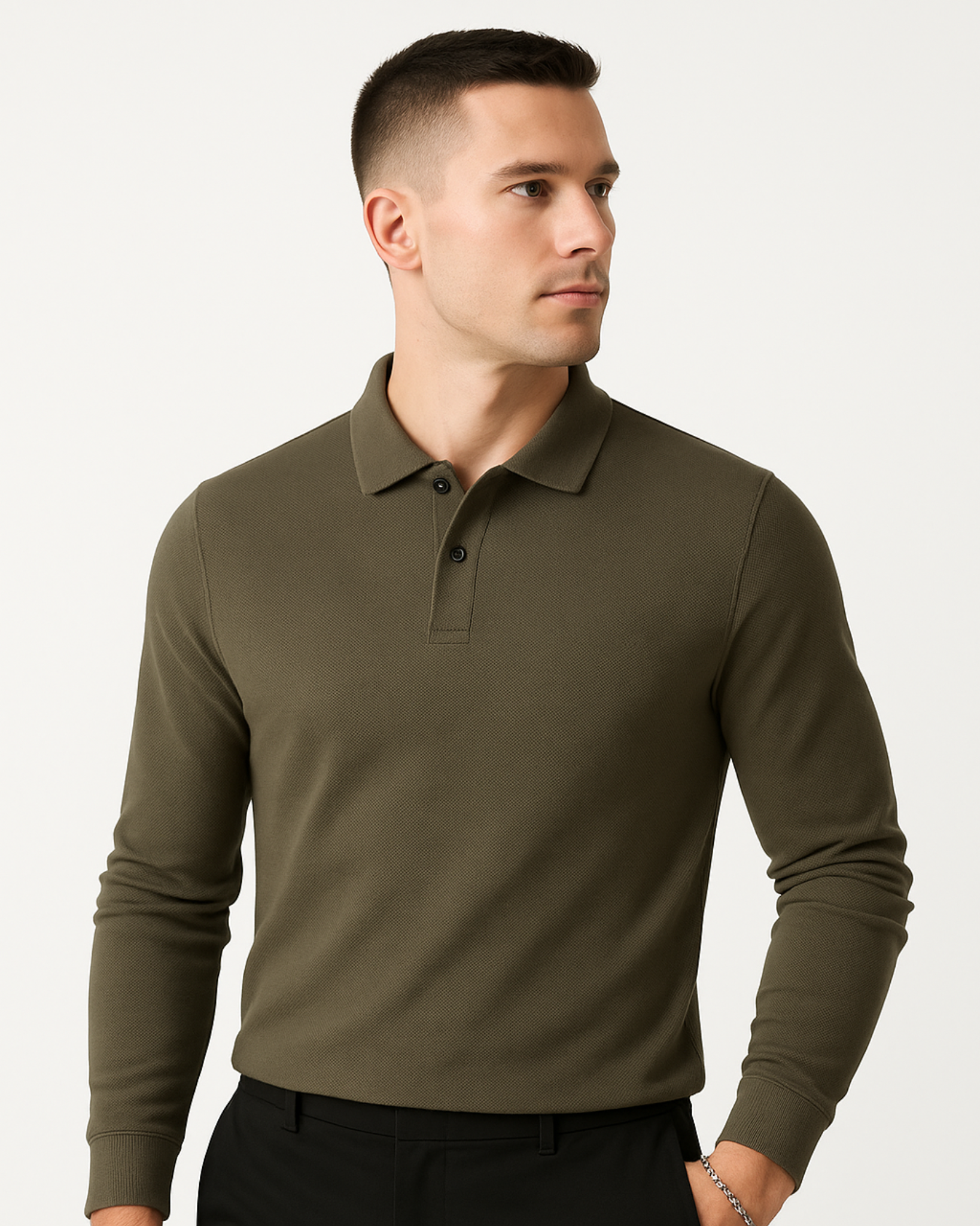 Long Sleeve Polo Shirt