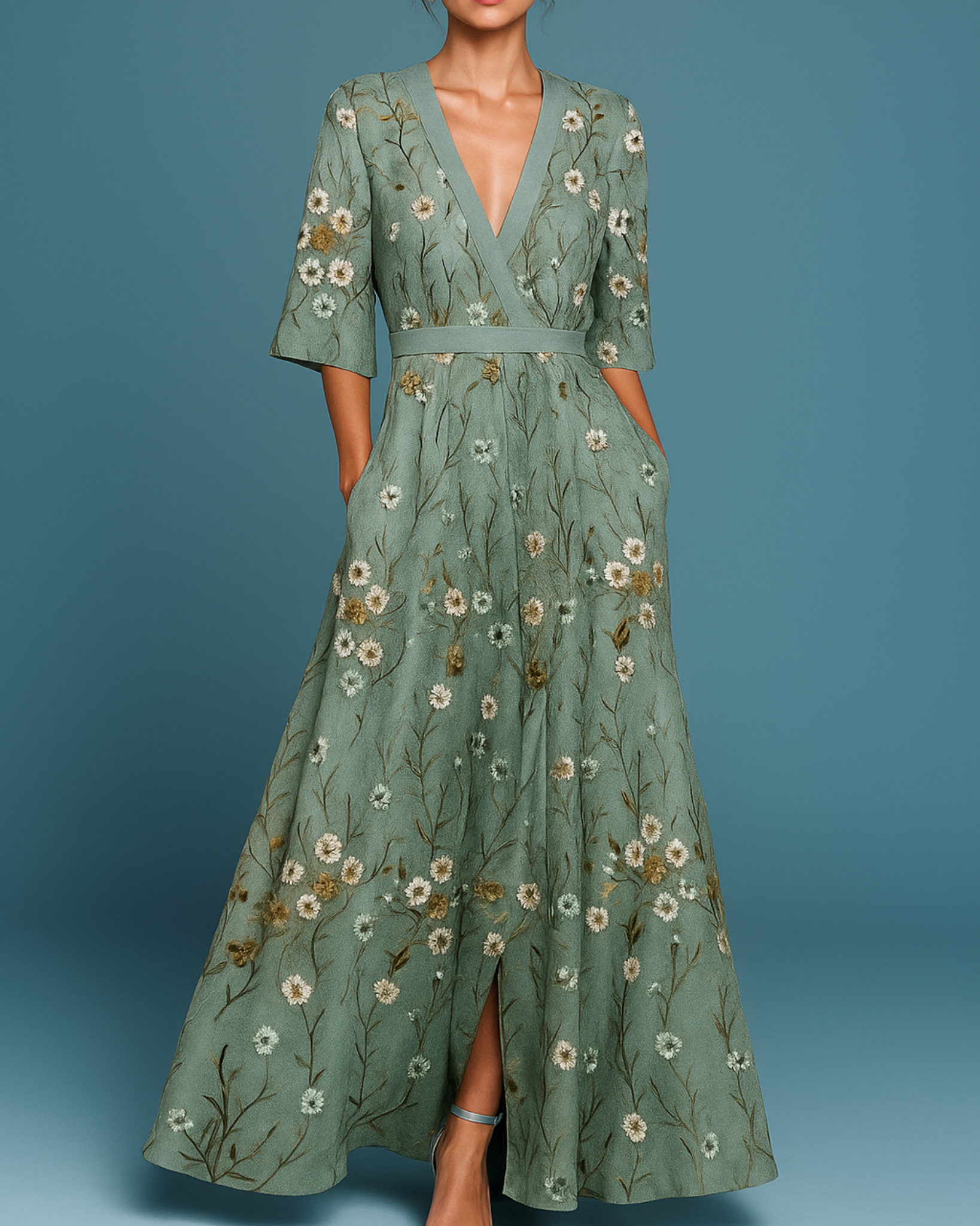 Valencia Wrap Maxi Dress