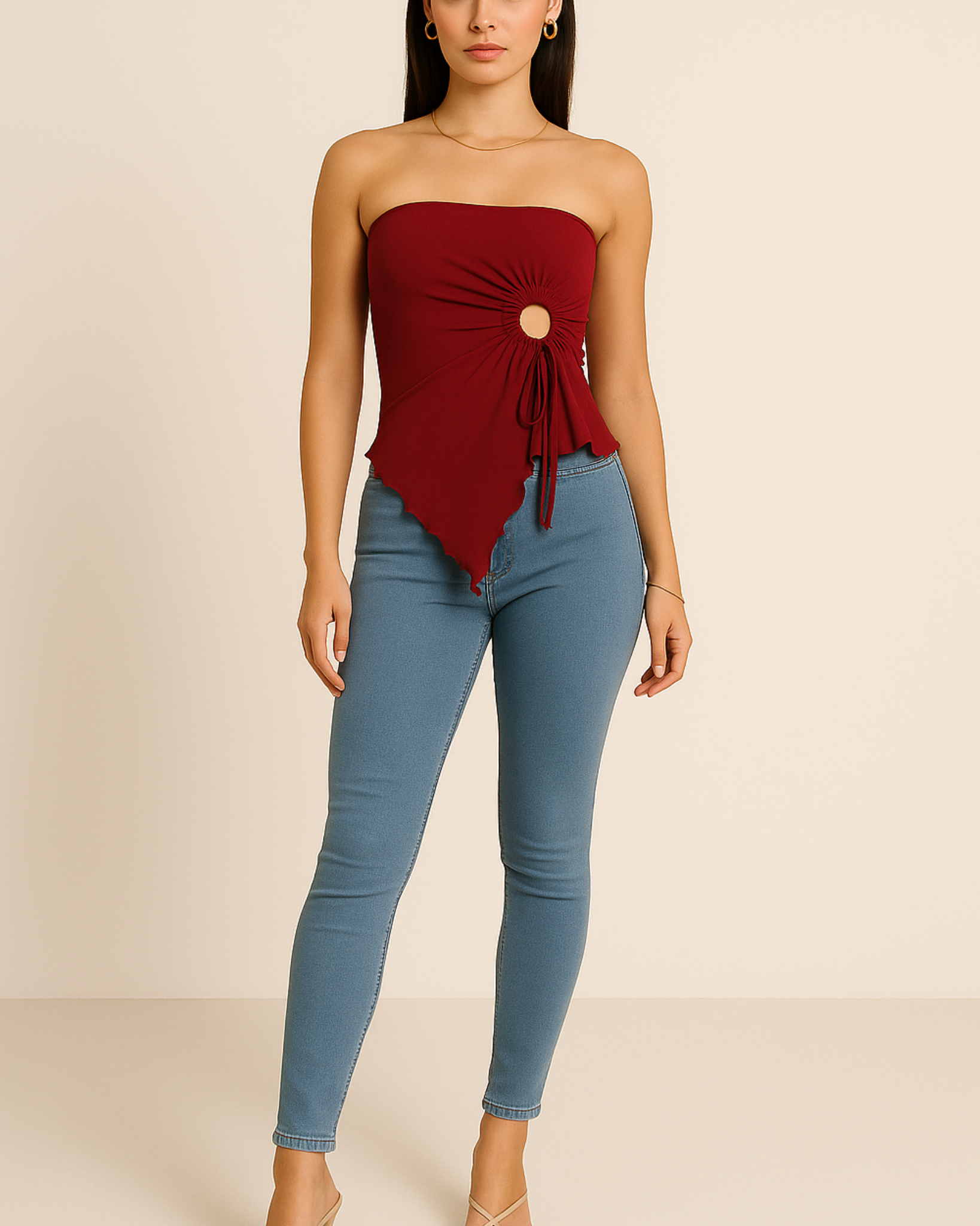 Nova Off-Shoulder Cinch Top