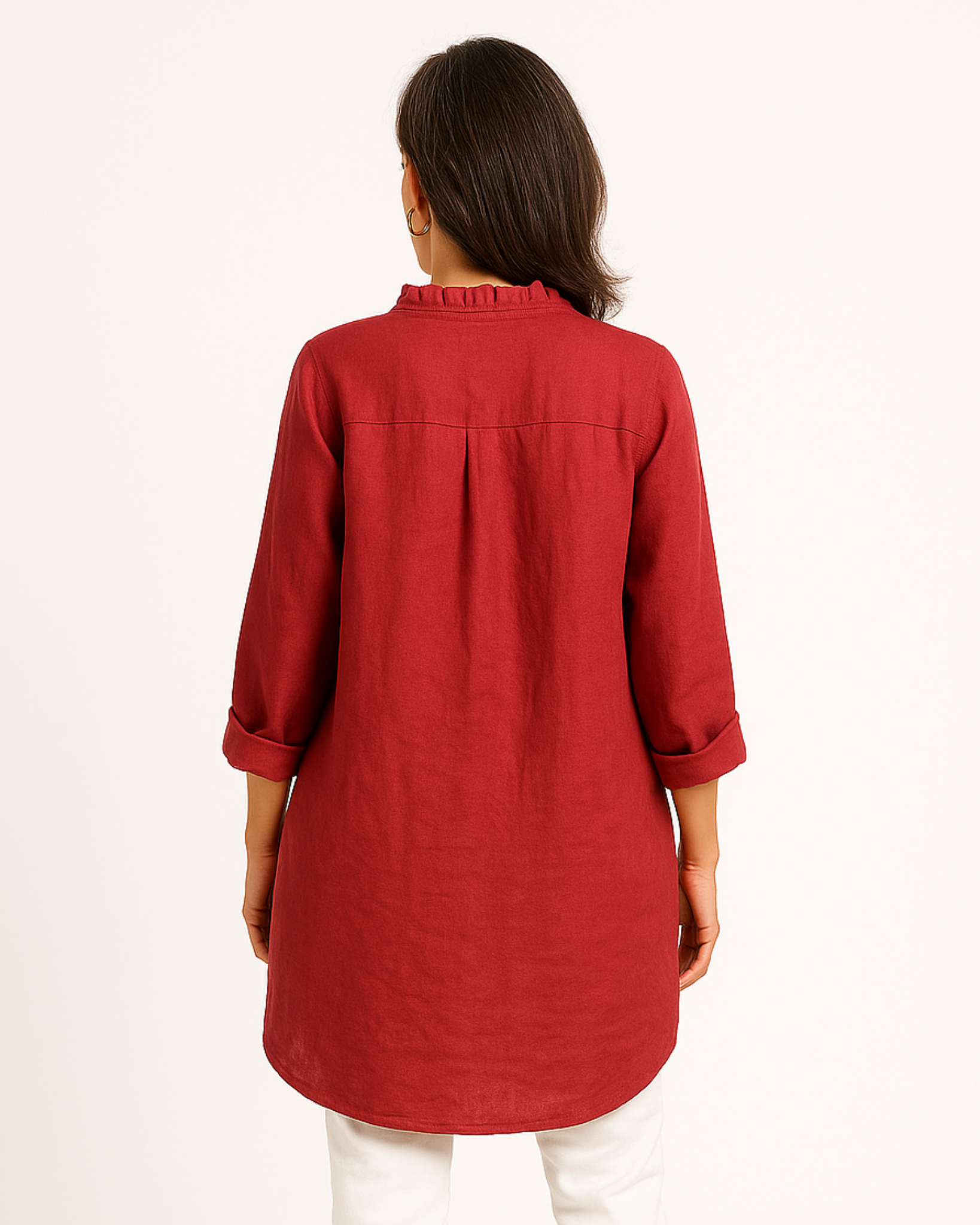 Vela Soft Collar Linen Shirt