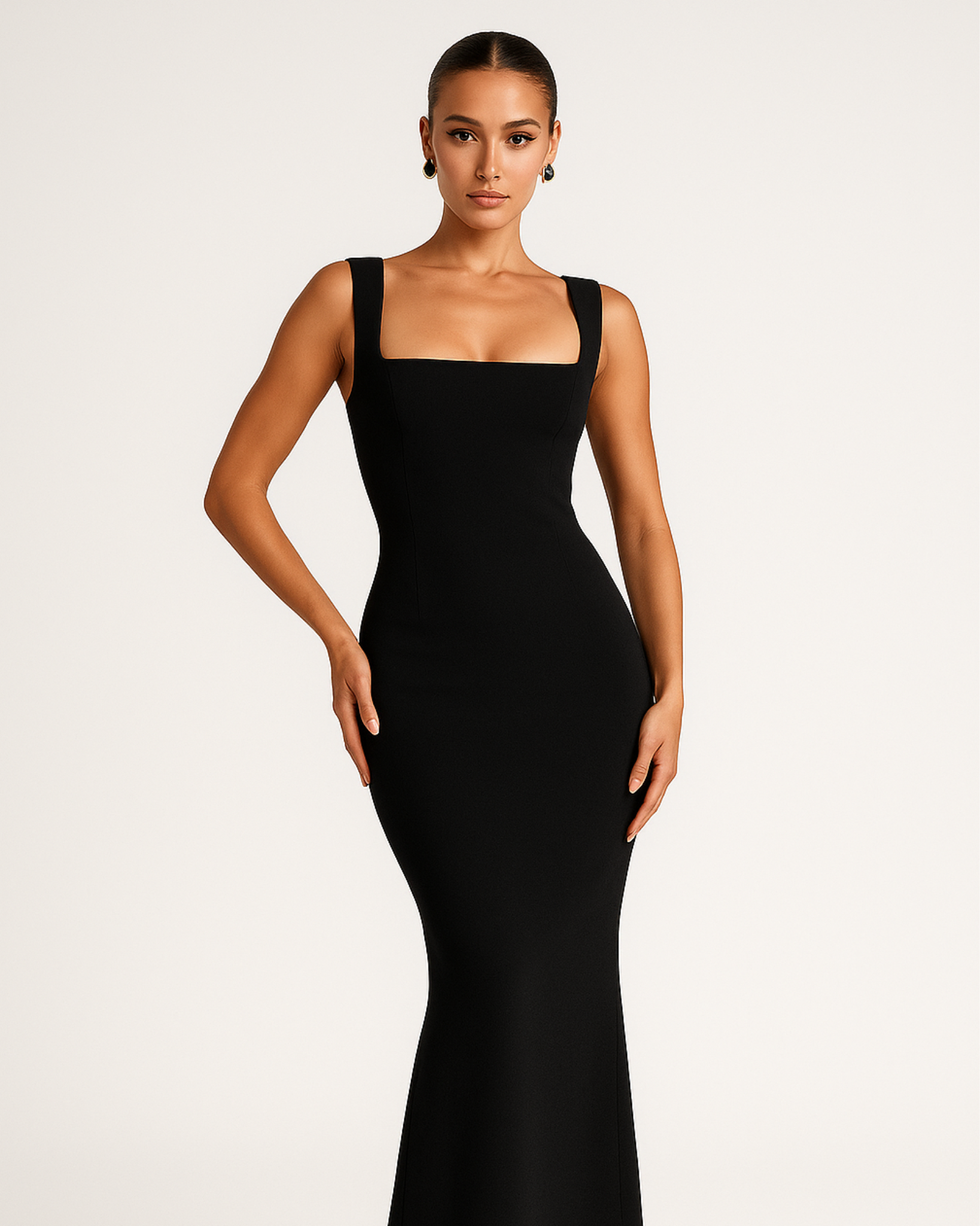 Esra Sculpted Maxi Dress