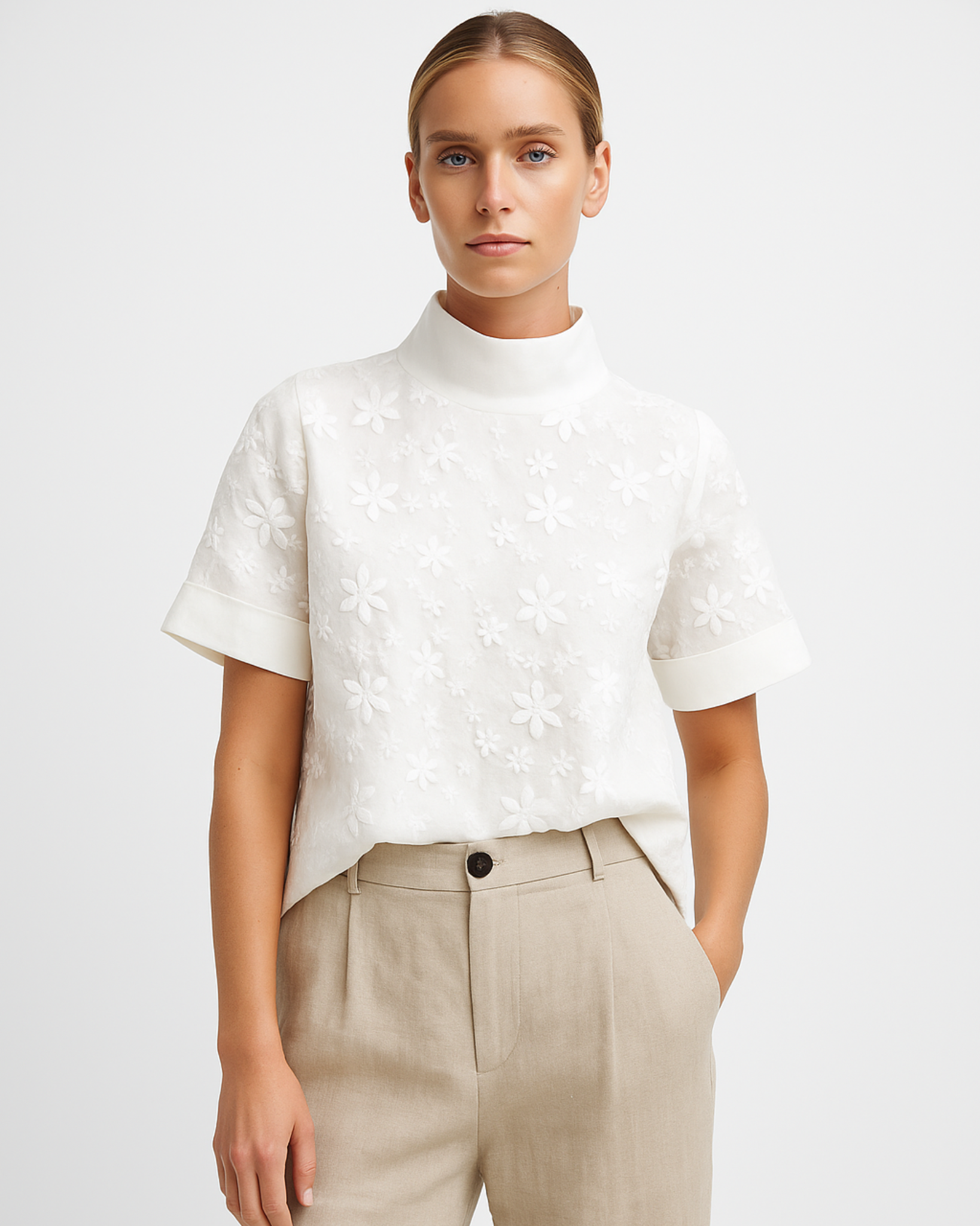 Eliane Floral Embroidered Top