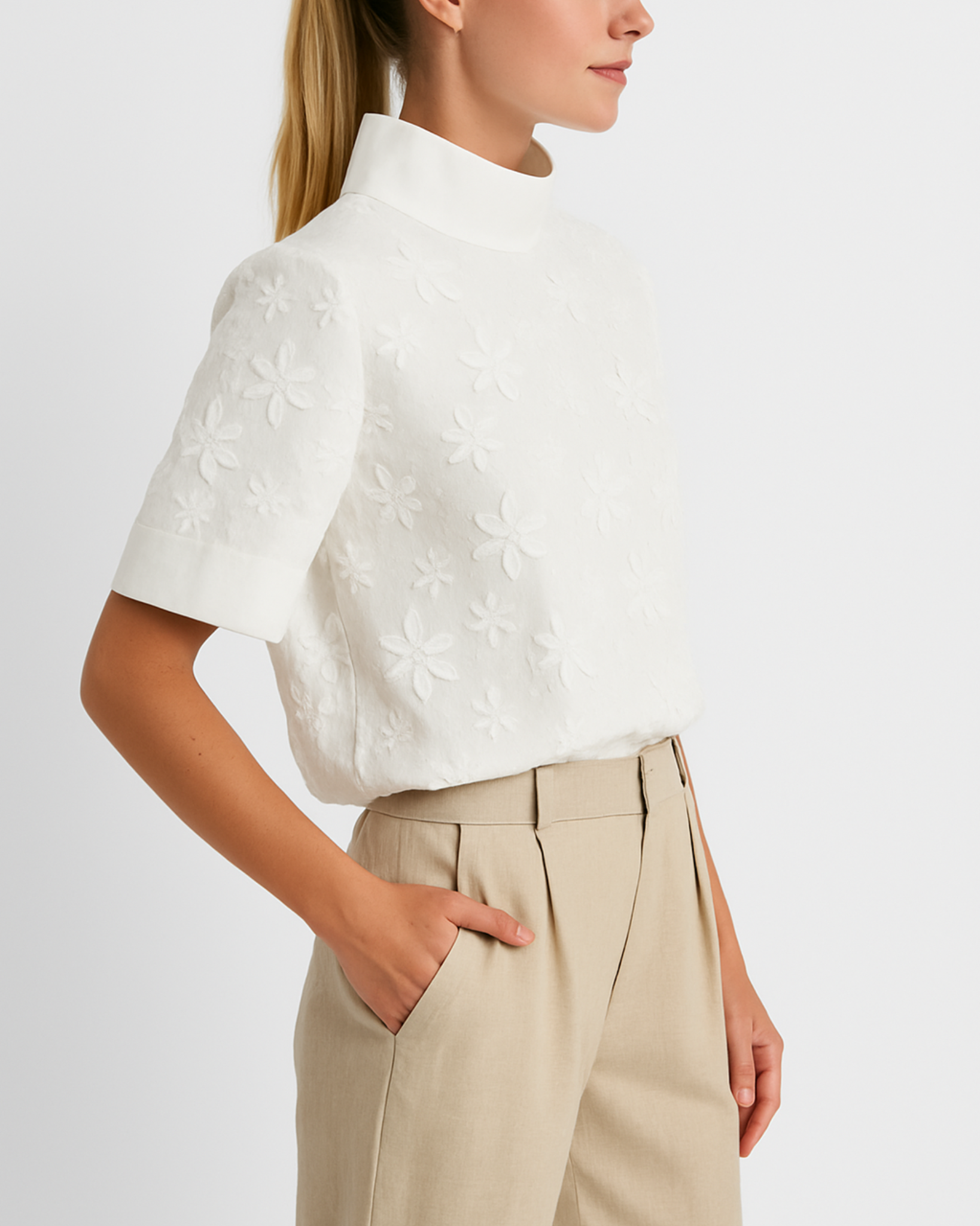 Eliane Floral Embroidered Top