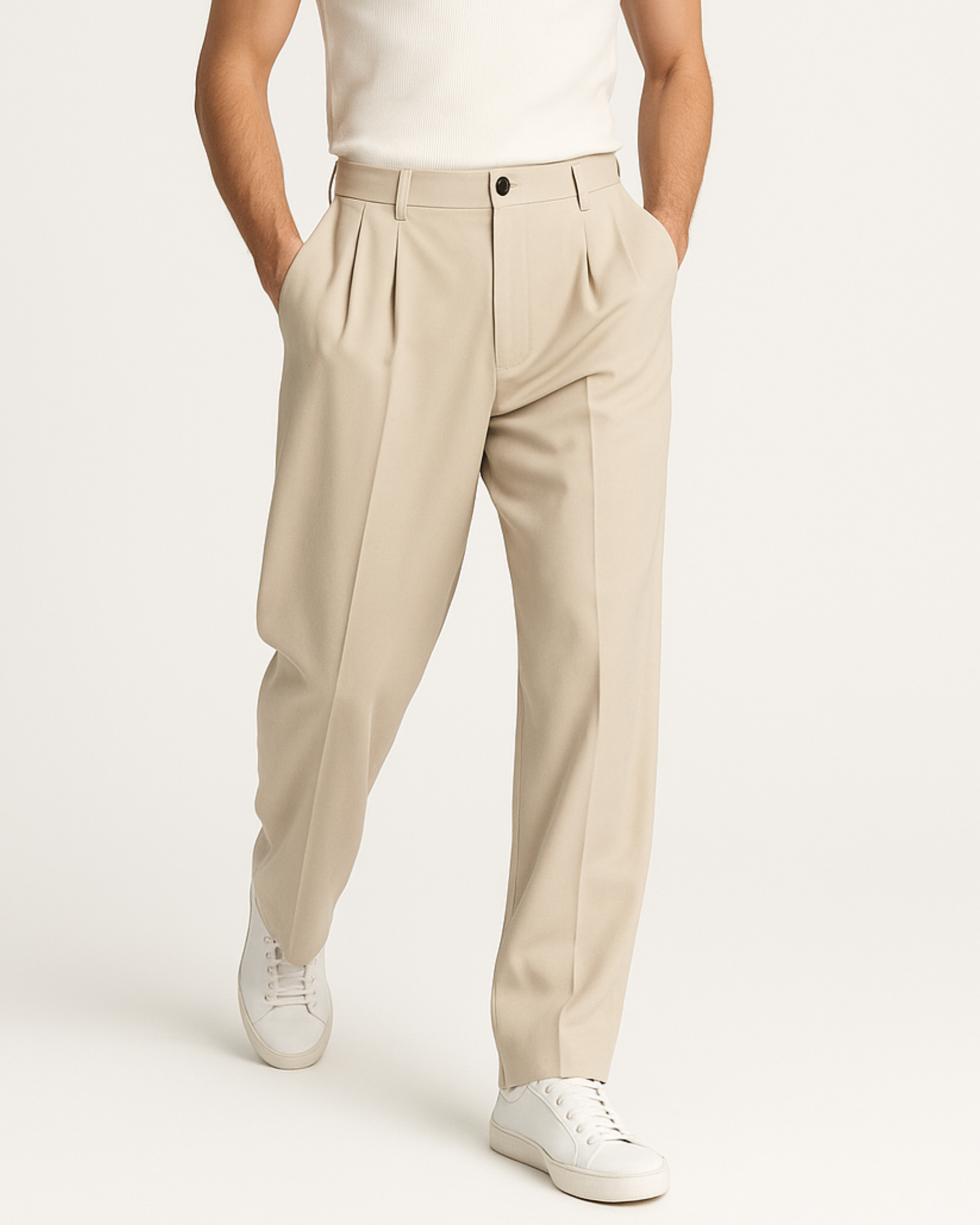 Ezra Relaxed Pleated Trousers