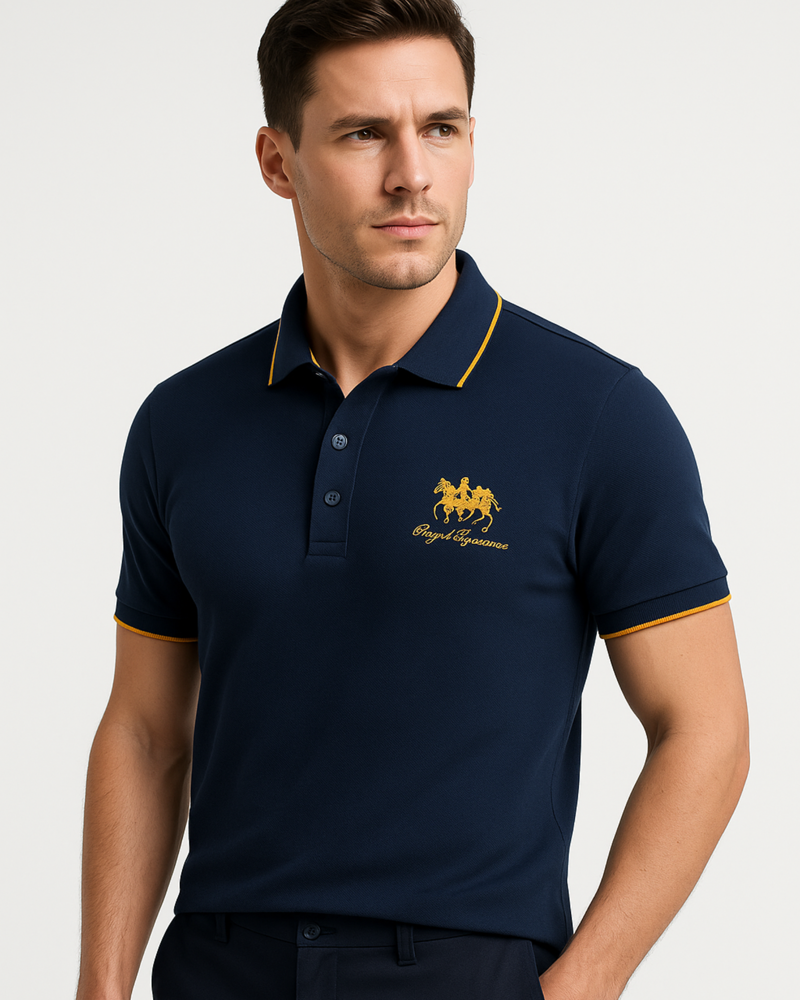 Elric Contrast Tipped Polo