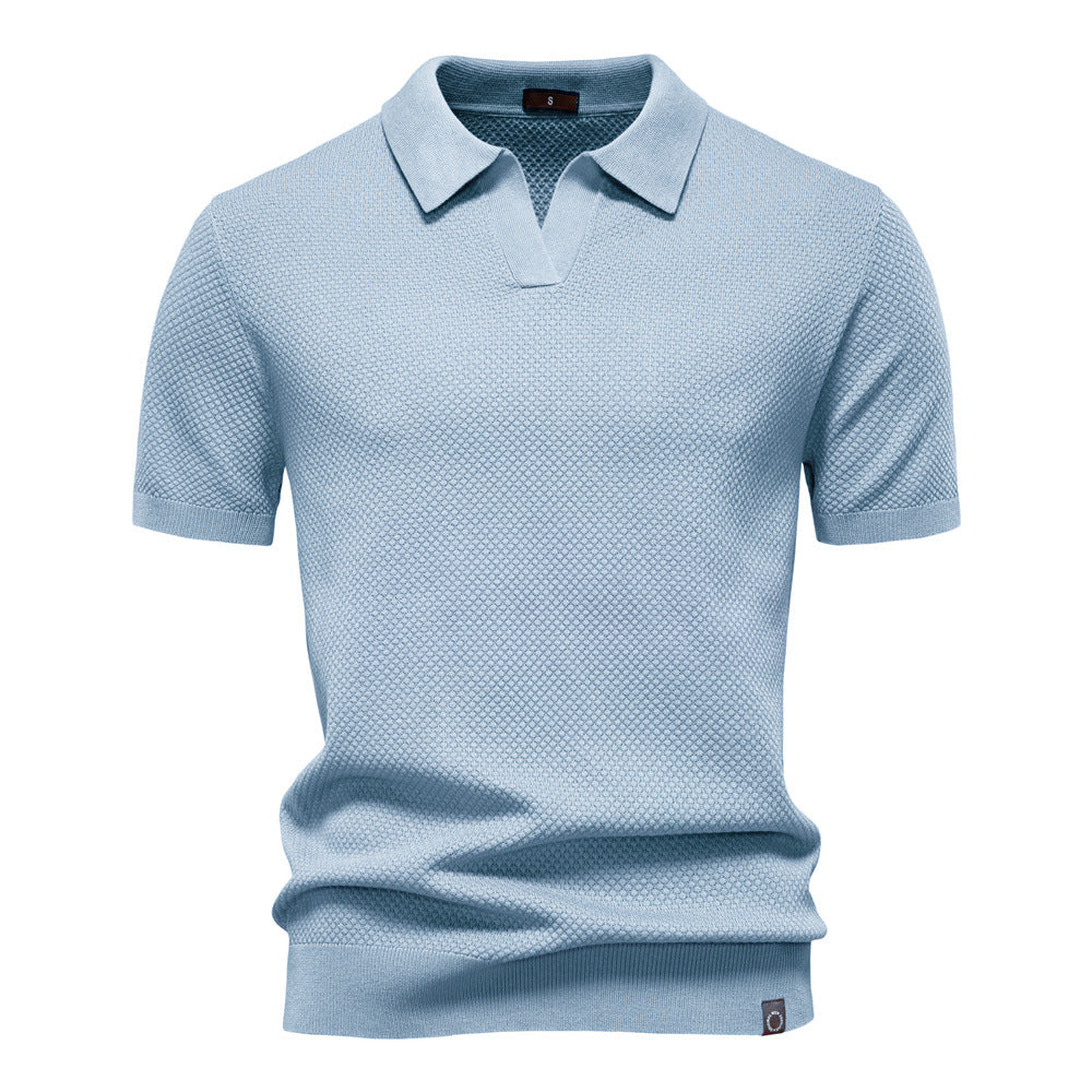 Elio Textured Knit Polo