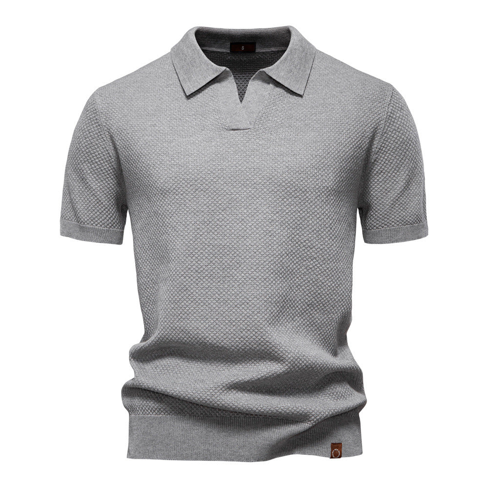 Elio Textured Knit Polo