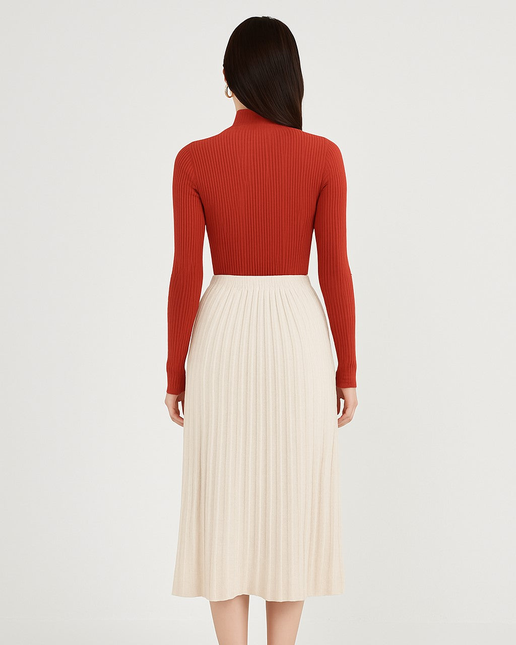 Kira Ribbed Mock Neck Top