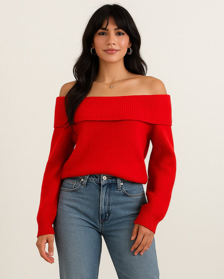 Vira Off-Shoulder Knit Top
