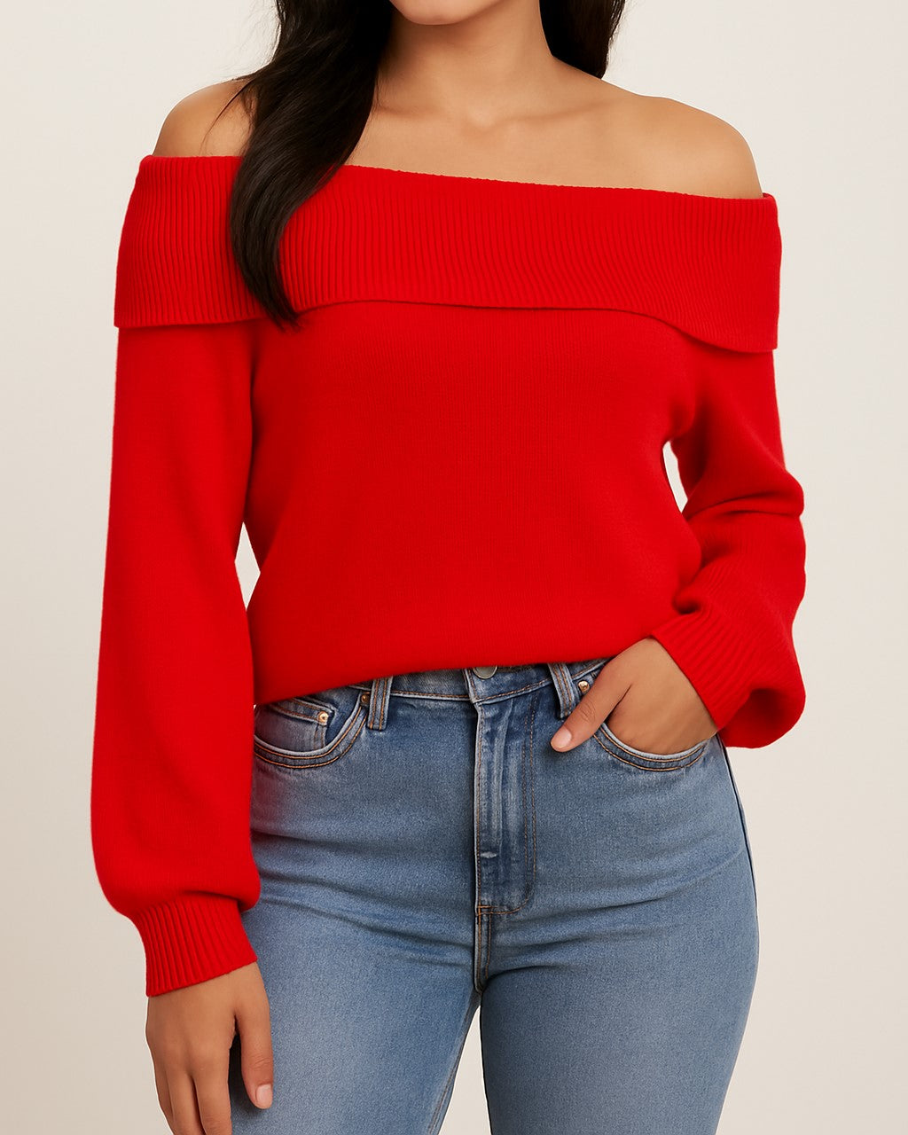 Vira Off-Shoulder Knit Top